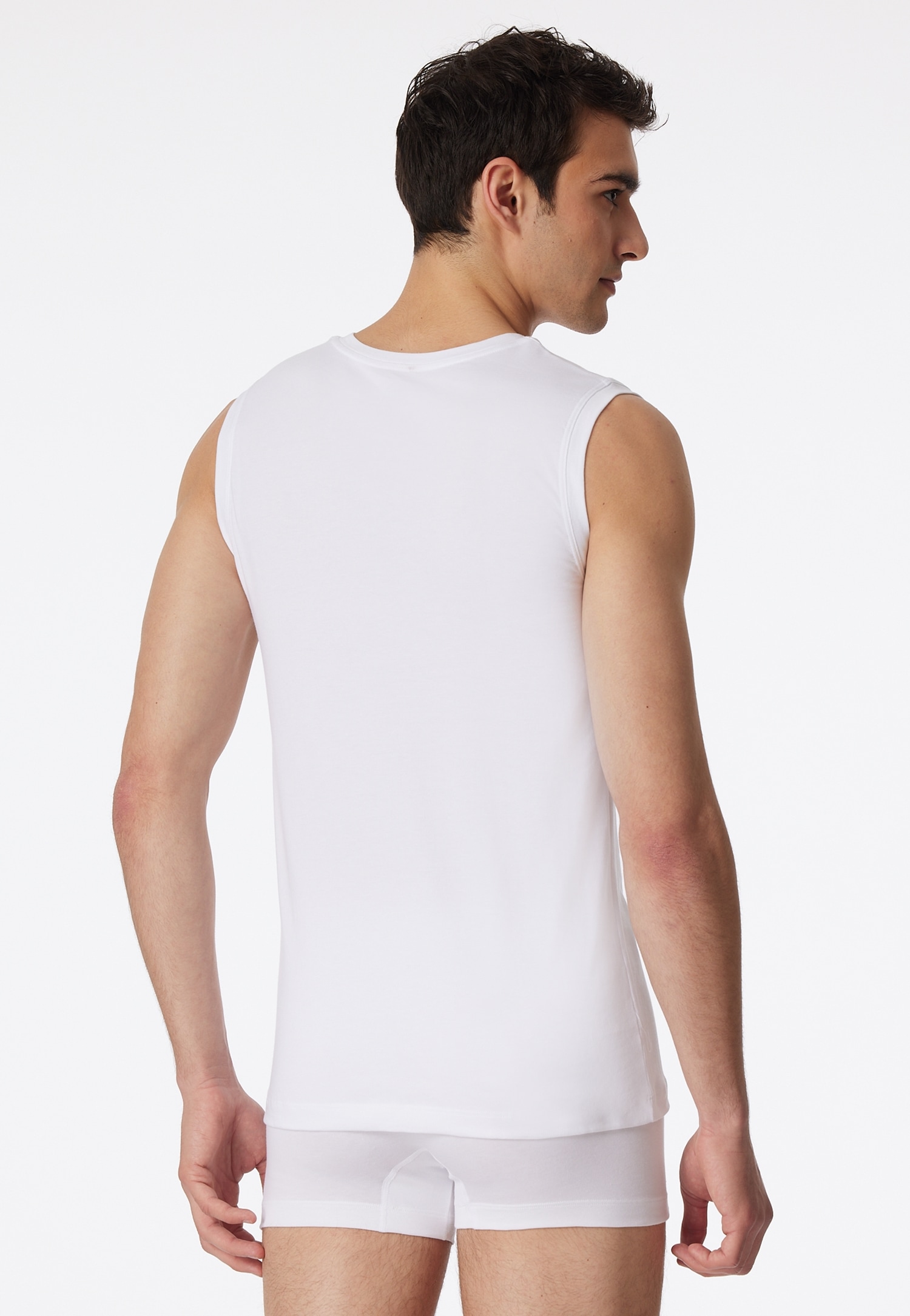 Schiesser Débardeur »Long Life Cotton« à col en V, mélange de coton