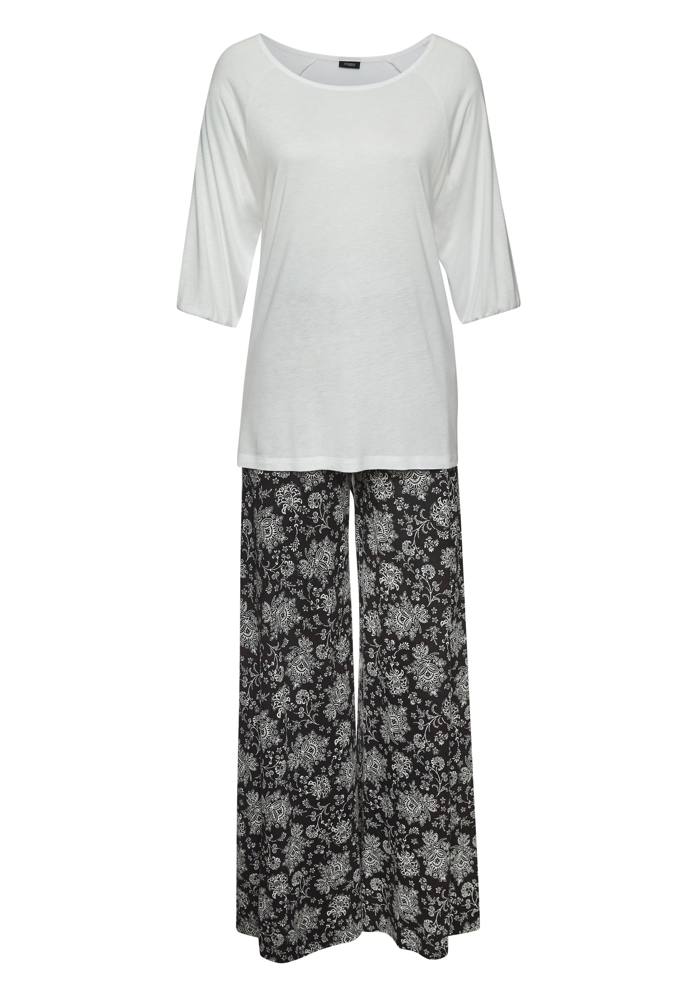 Vivance Dreams Pyjama, (2 tlg.), mit Paisleymuster