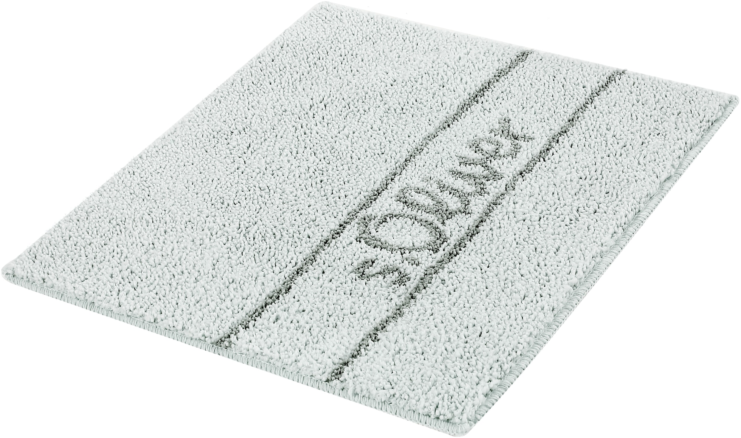 s.Oliver Tapis de bain »Allie, Badvorleger, Badezimmer Teppich, Duschvorleger« Höhe 10 mm Badteppich, weiche Haptik, unifarben mit s.Oliver Schriftzug