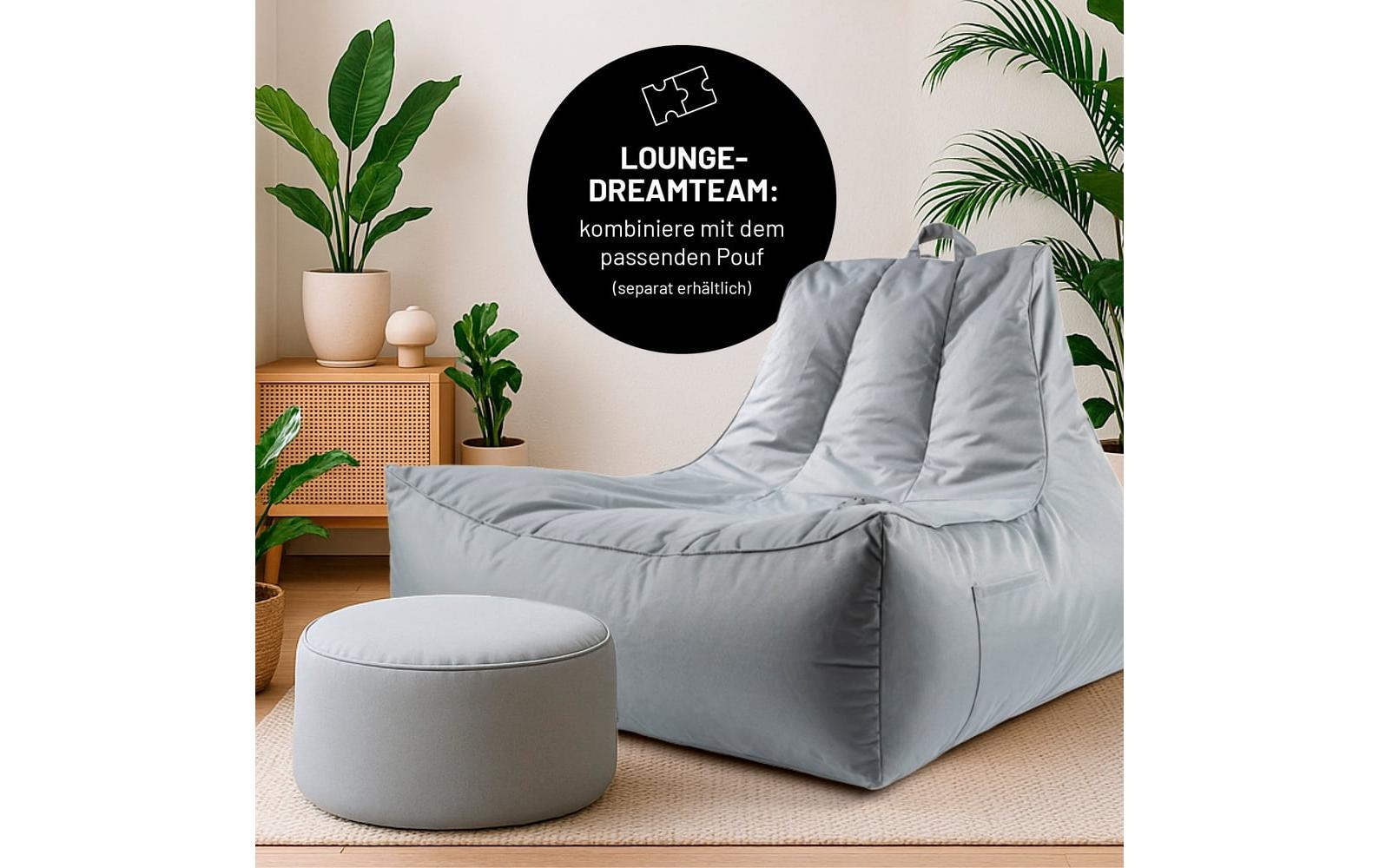 Lumaland Sitzsack »Lounge mit Flaschenhalter 380 l«