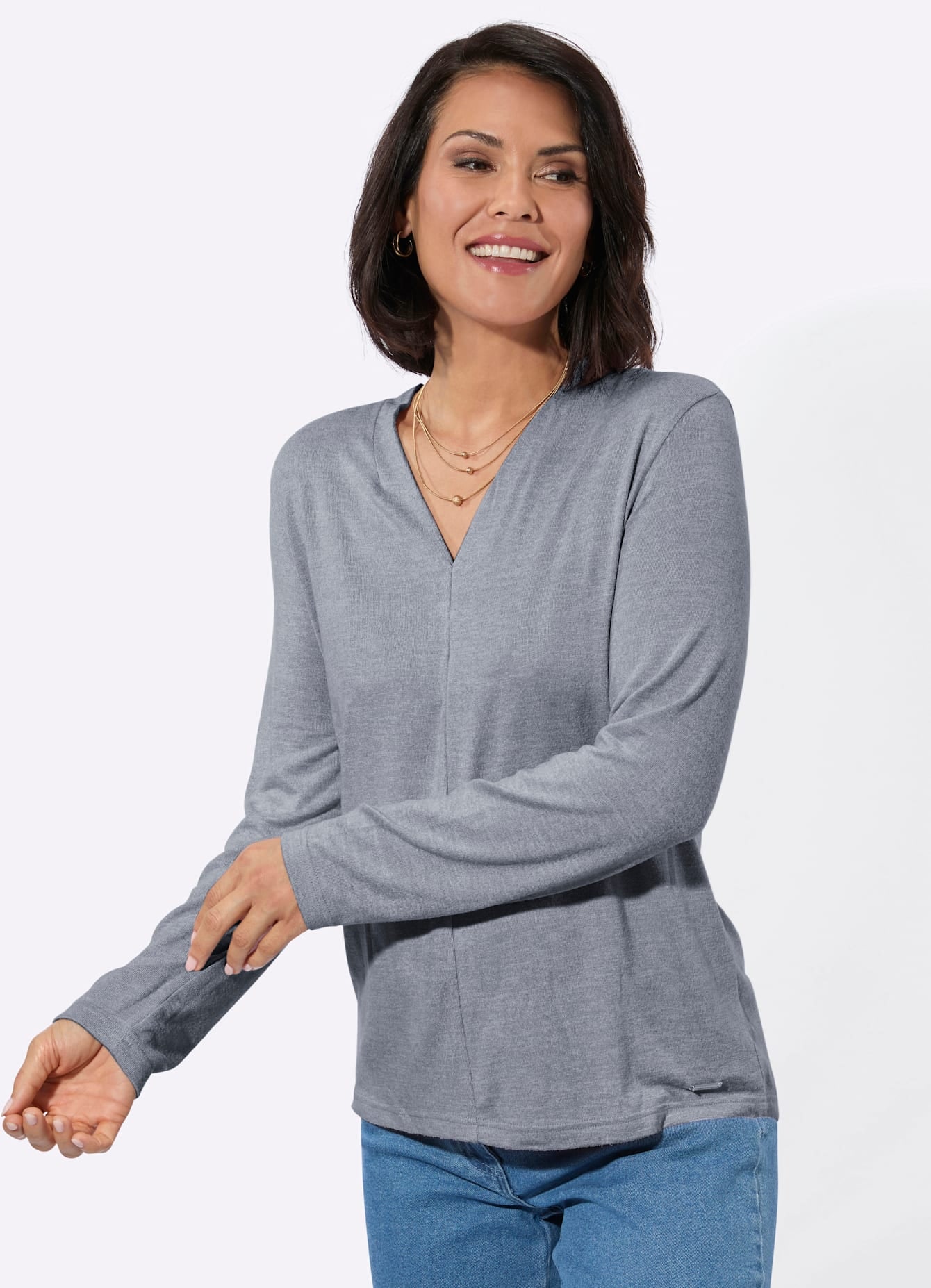 Image of Casual Looks Langarmshirt "Winter-Shirt" 1