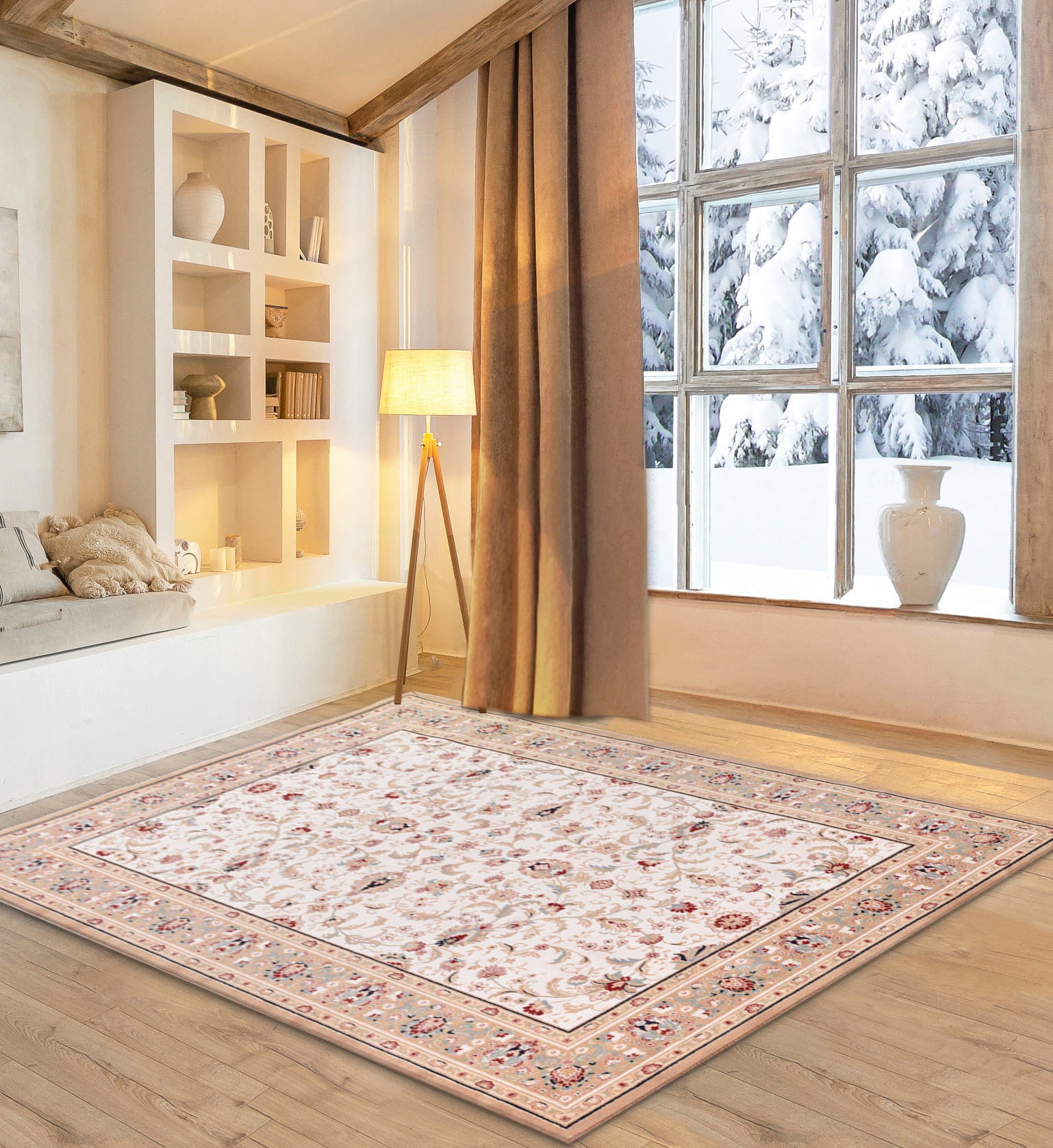 Image of GOODproduct Wollteppich "Oriental D2" rechteckig 10 mm Höhe reine Wolle, Orient-Optik, Wohnzimmer