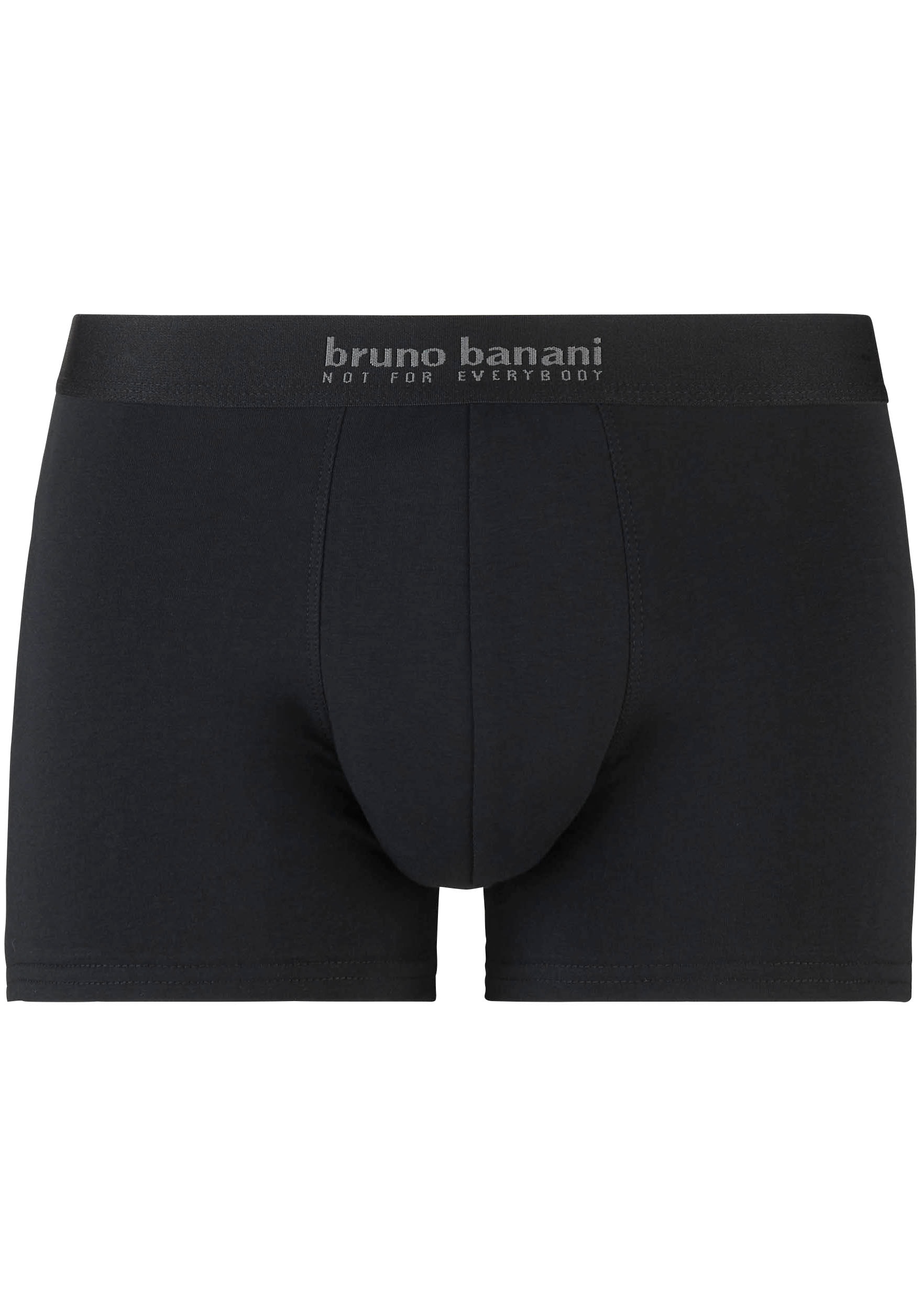 Bruno Banani Boxershorts »Short 3Pack Energy Cotton«, (Packung, 3 St.), Schriftzug am Bund