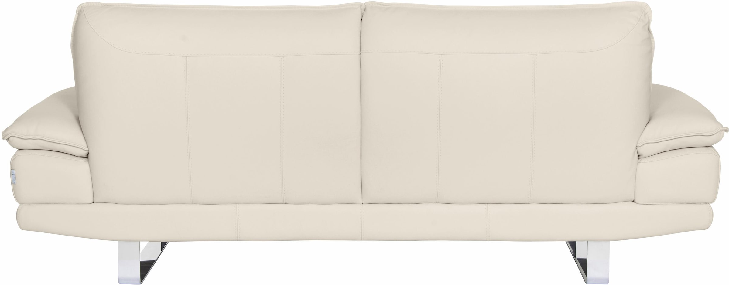 CALIA ITALIA 3-Sitzer »Dave, Sitzkomfort der Extraklasse, tolle Details«, Designsofa auf Kufenfuss, in zwei Lederqualitäten
