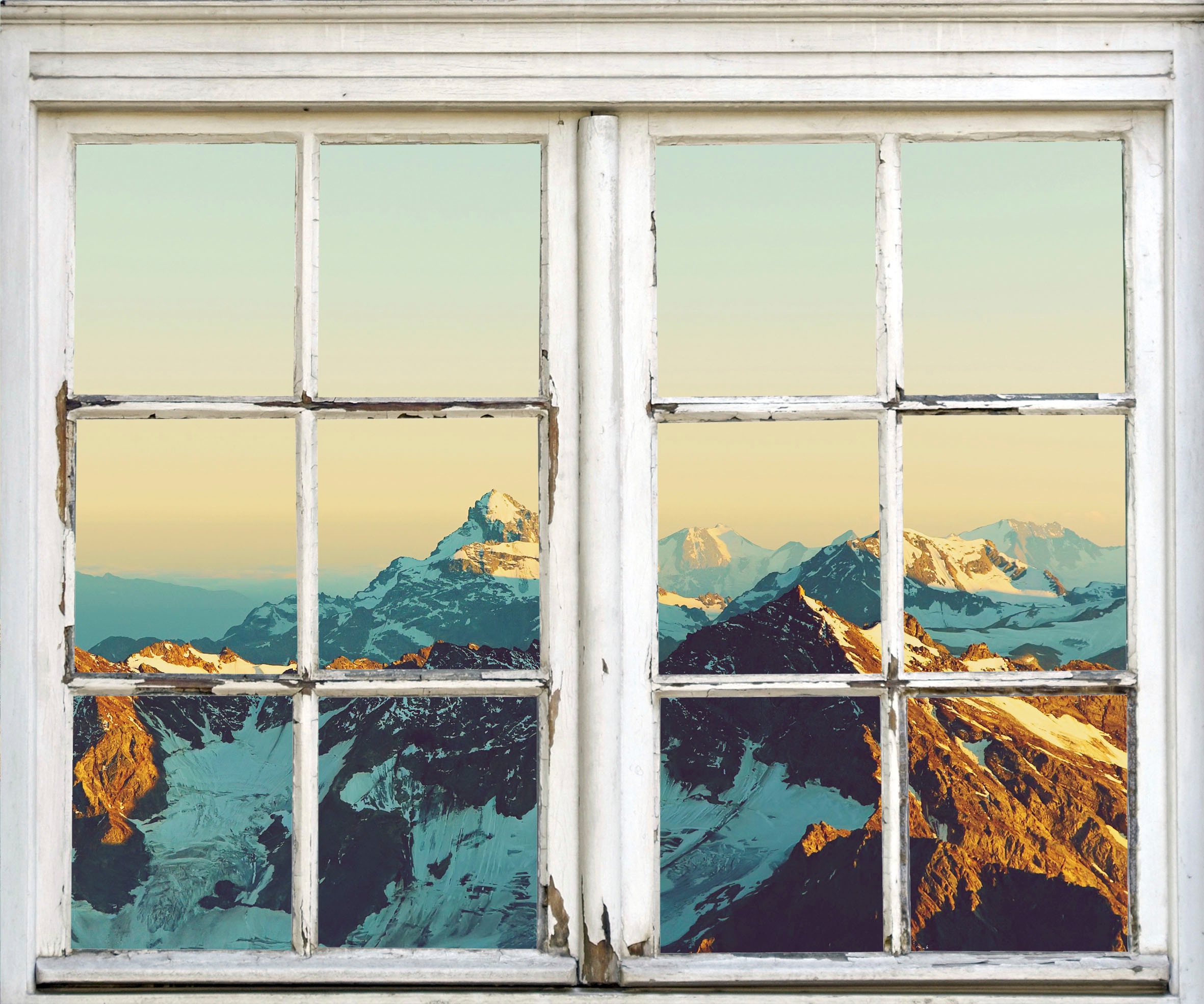 Image of queence Wandsticker "Berge" Wandsticker, Wandbild, selbstklebend, Berg, Berge