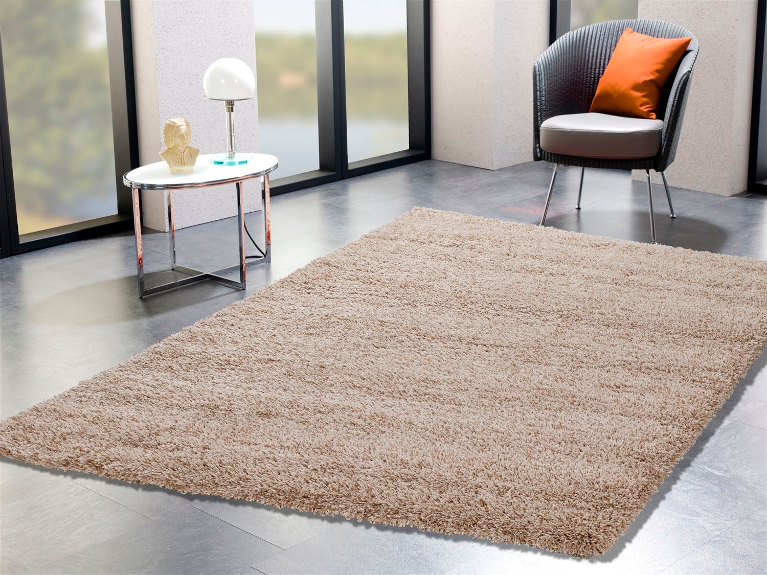 Image of OCI DIE TEPPICHMARKE Hochflor-Teppich "LOBBY SHAGGY, auch als Läufer und in Rund" quadratisch 52 mm Höhe Langflor, dichter Shaggy, robust, auch in quadratischer Form