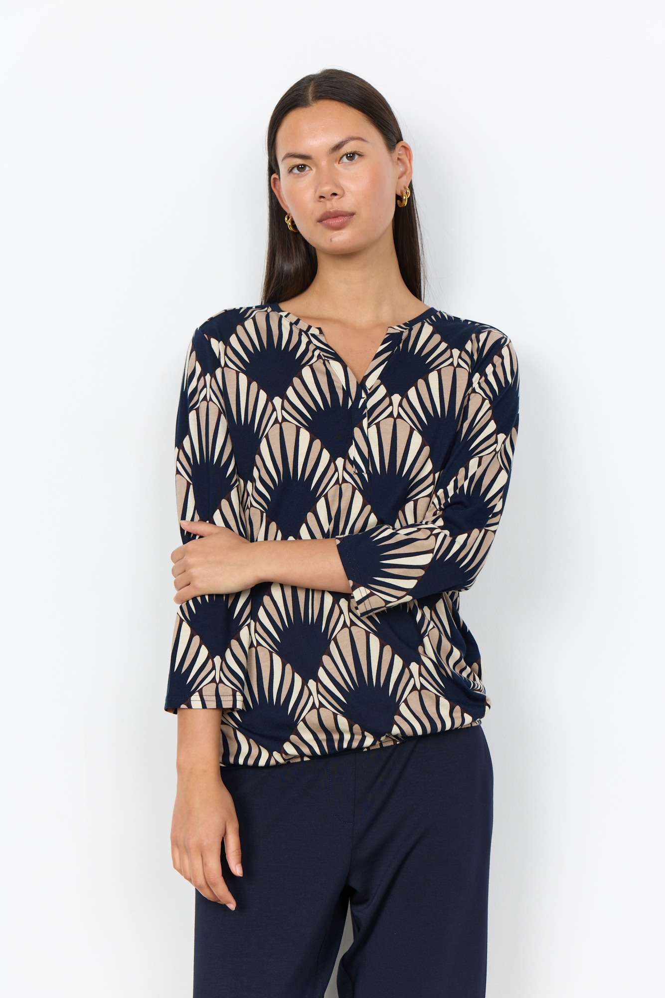 Image of soyaconcept Shirtbluse "SC-FELICITY AOP 555" Baumwollmischung