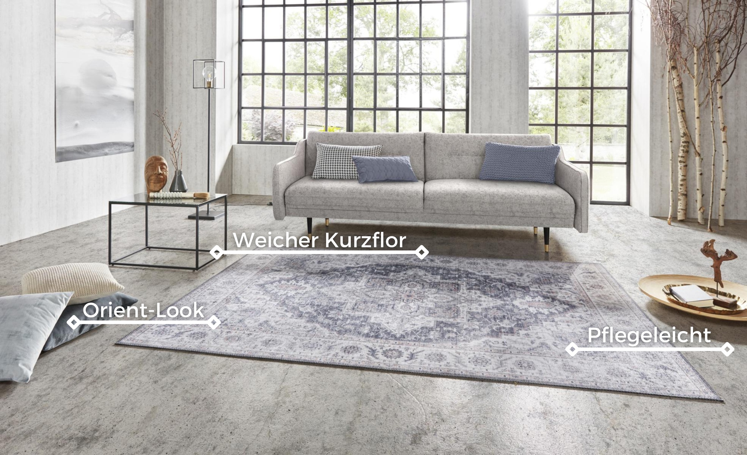 HANSE Home Teppich »Anthea«, rechteckig, 5 mm Höhe, Orientalisch, Läufer, Vintage, Wohnzimmer, Schlafzimmer, Esszimmer