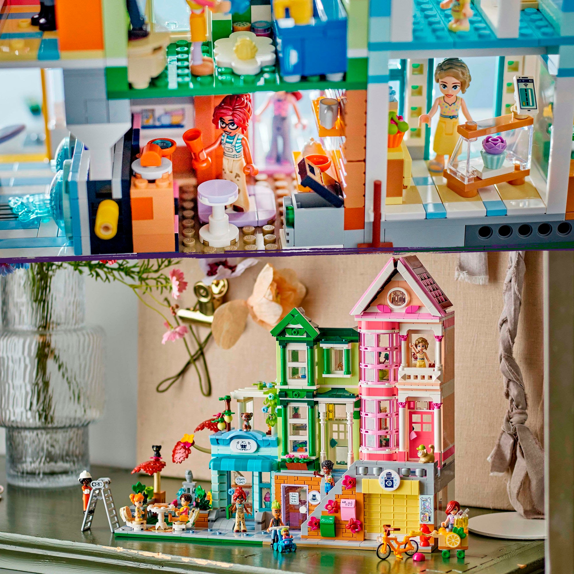 LEGO® Konstruktionsspielsteine »Heartlake City Wohn- und Einkaufsstrasse (42670), LEGO Friends« Made in Europe