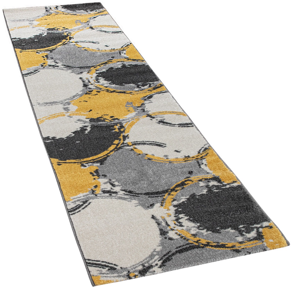 Image of Paco Home Läufer »Pattern 129«, rechteckig, 18 mm Höhe, Teppich-Läufer, Kurzflor, modernes Design mit Kreisen, ideal im Flur & Schlafzimmer bei Ackermann Versand Schweiz