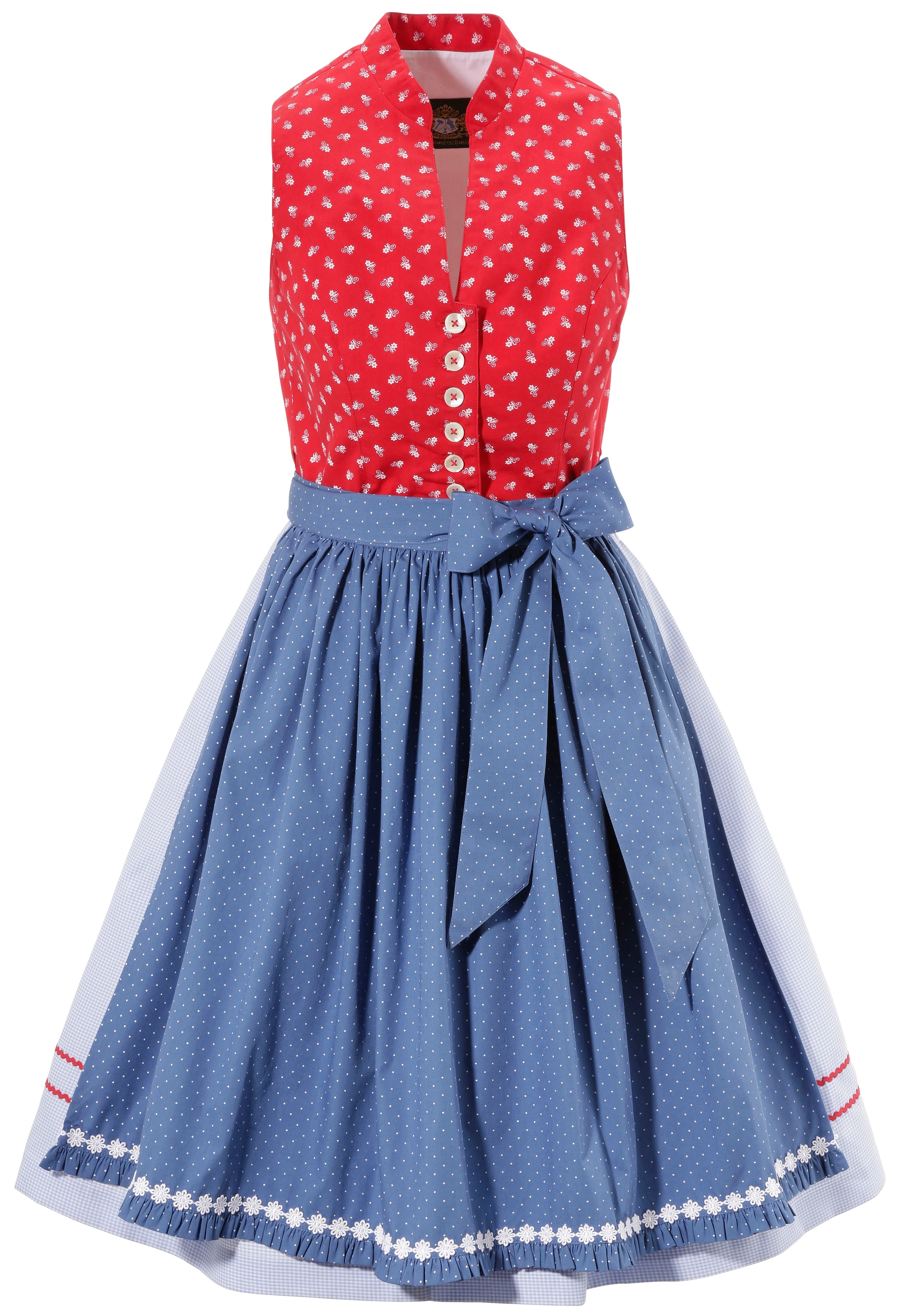Dirndl midi aus reiner Baumwolle