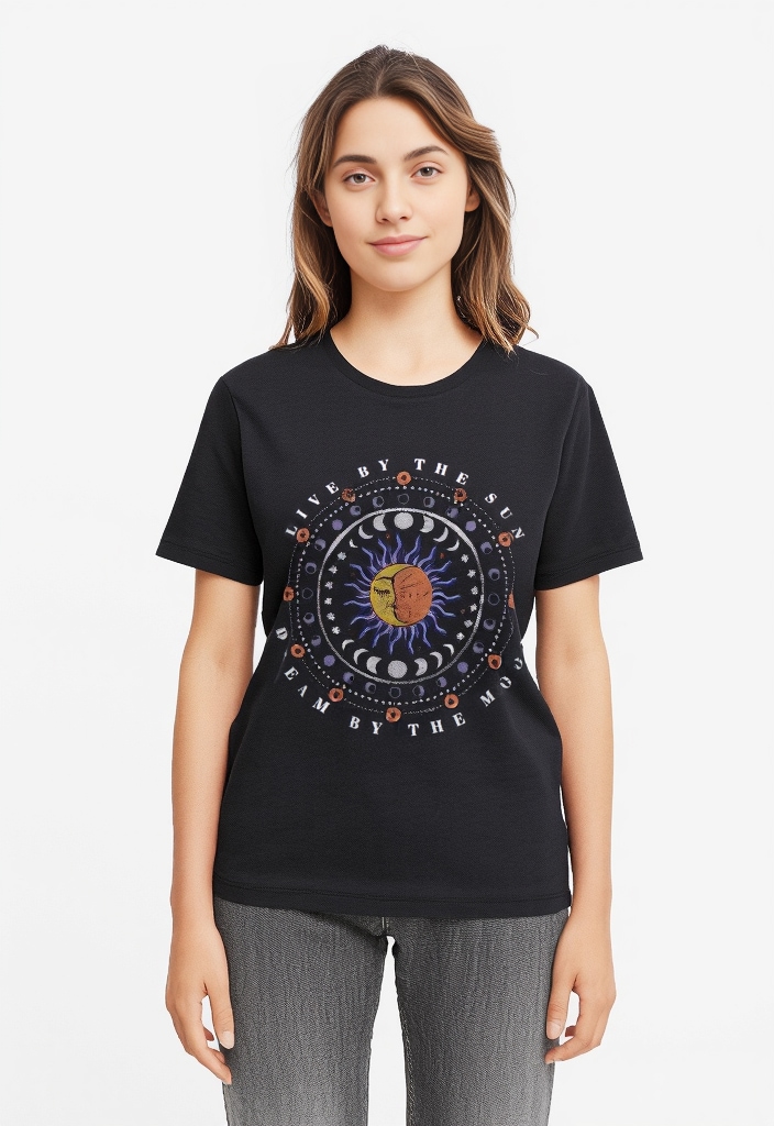 Image of ONLY Kurzarmshirt "ONLKITA LUNA REG S/S TOP CS JRS"