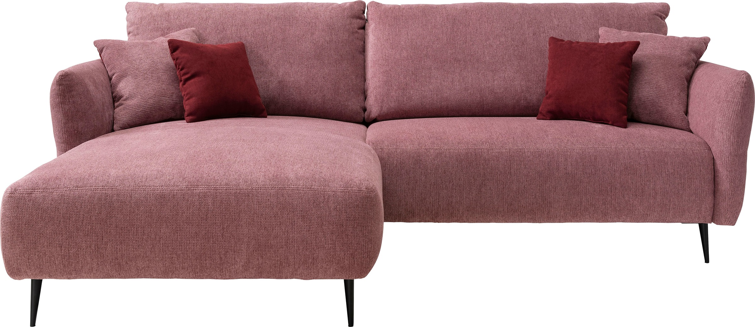 INOSIGN Ecksofa »Amarena L-Form«, inklusive Armlehnenverstellfunktion, 4x Zierkissen gratis