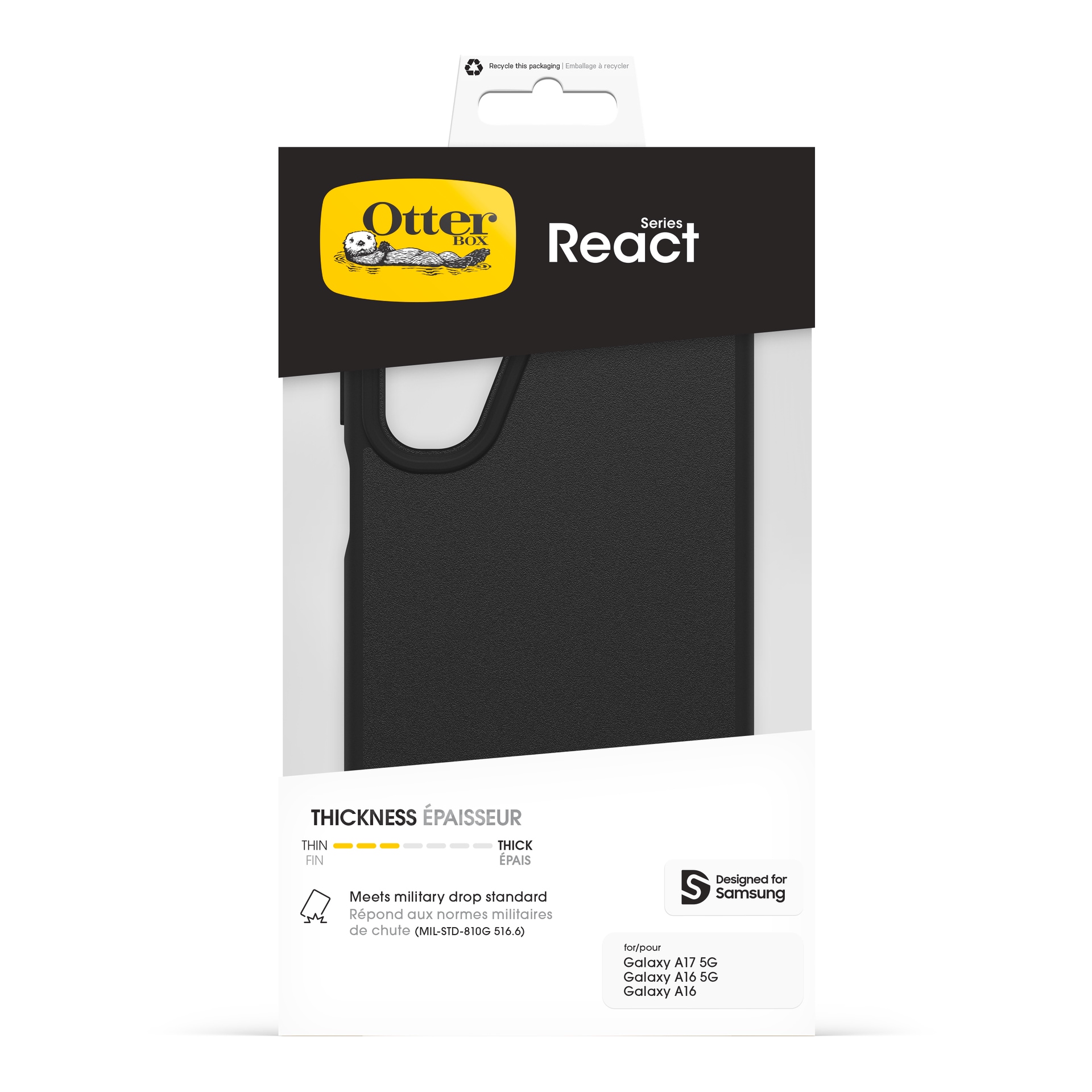 Otterbox Handyhülle »React Series Case für Samsung Galaxy A17 5G/A16/A16 5G« Samsung Galaxy A16/A16 5G | Samsung Galaxy A17 5G Backcover, Schutzhülle, Handyschutzhülle, Case, Schutzcase, stossfest