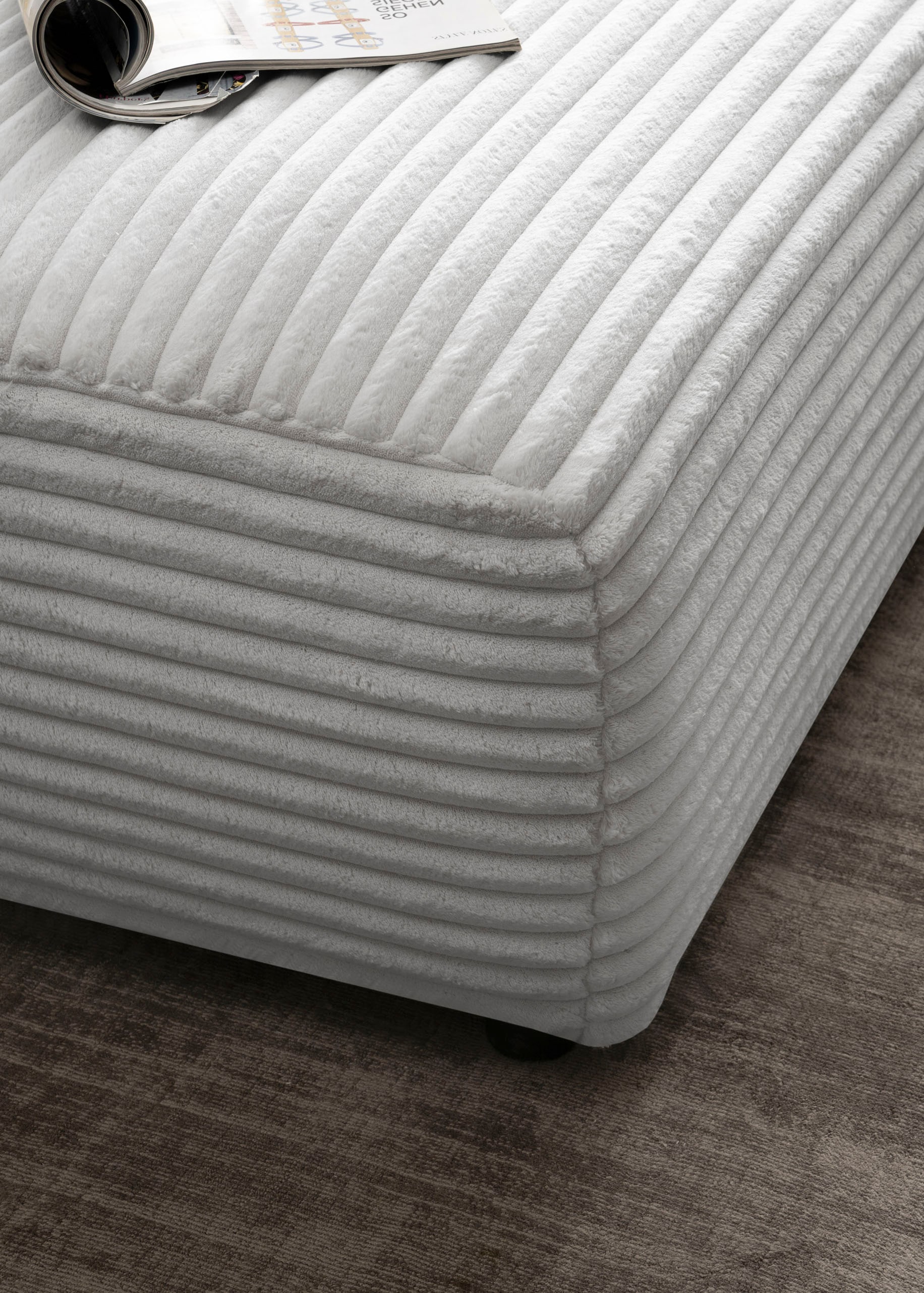 Home affaire Polsterecke »BAKELS, Ecksofa-Set mit Hocker, L-Form mit Schlaffunktion« Ecksofa-Set (incl. Hocker) im trendigen Megacord