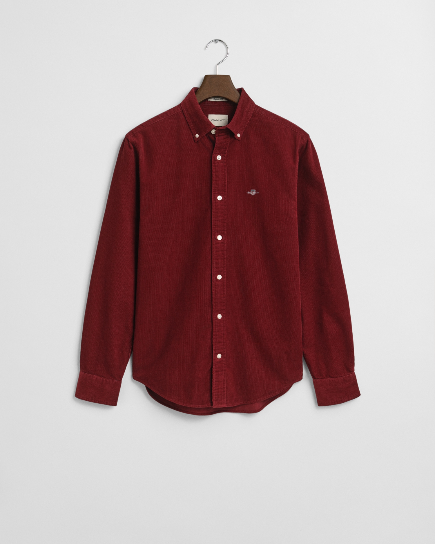 Image of Gant Langarmhemd regular fit, aus Cord, Button-down-Kragen