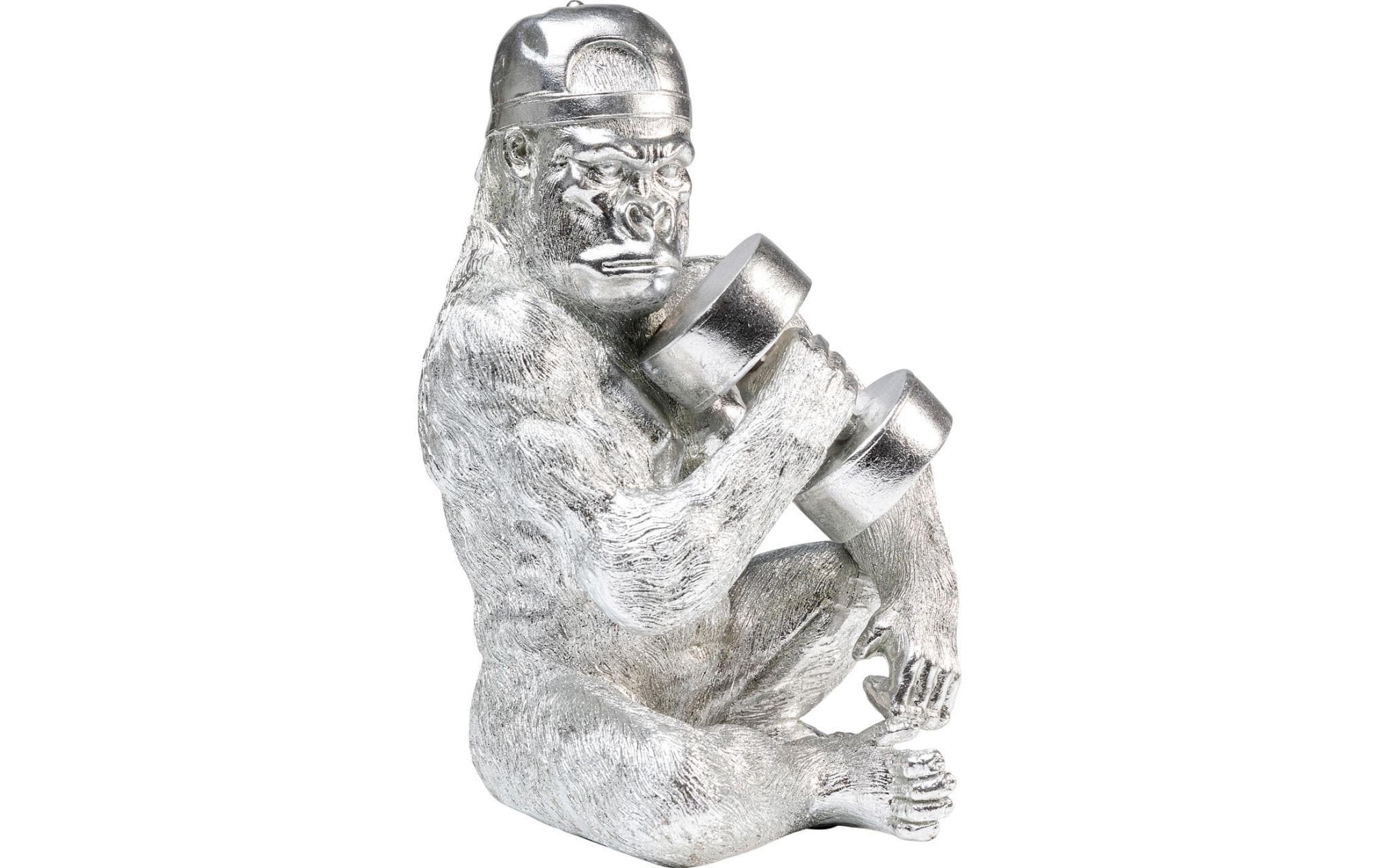 KARE Dekofigur »Muscle Monkey Silberfarben«