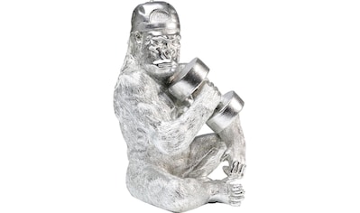 Dekofigur »Muscle Monkey Silberfarben«
