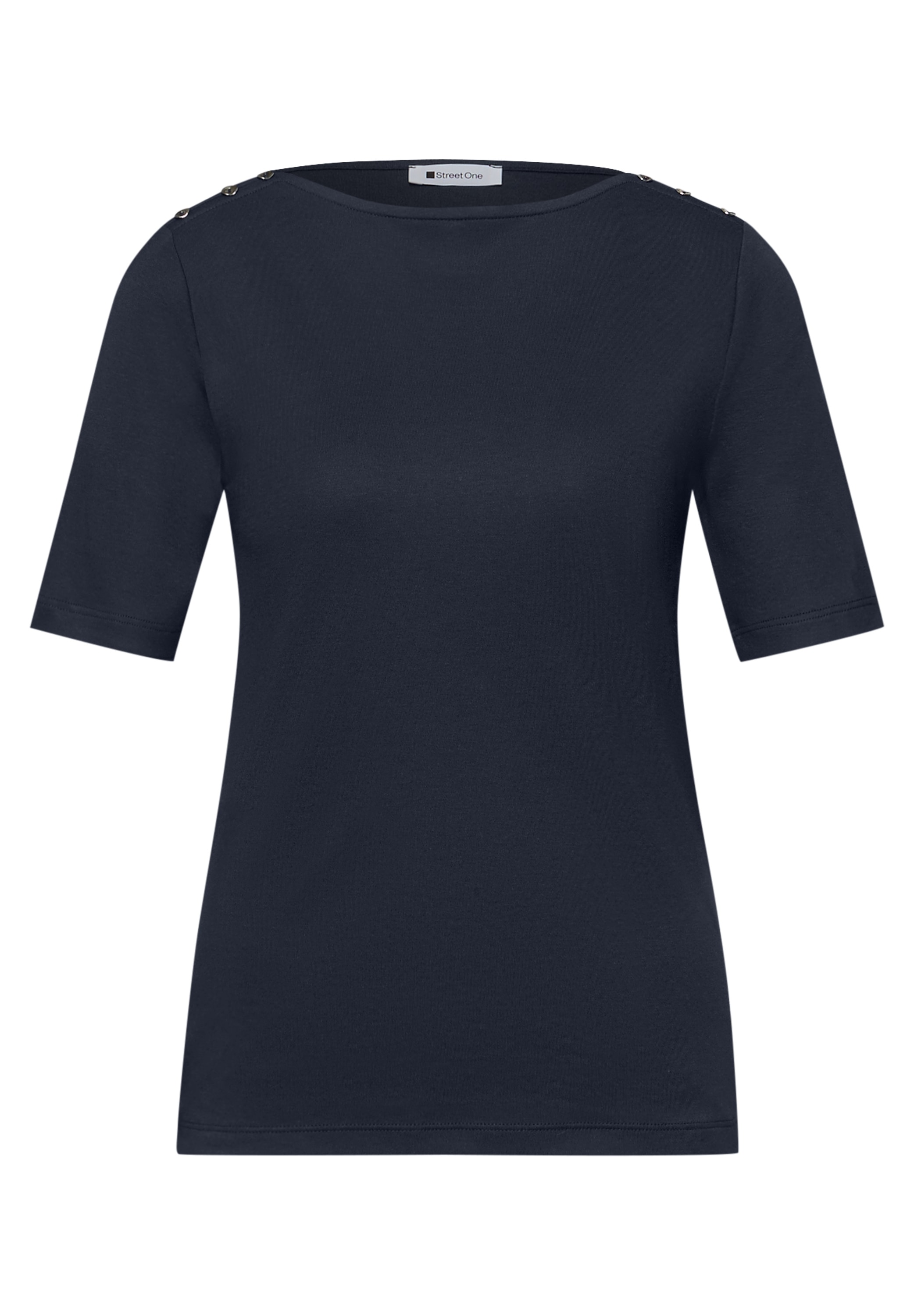 STREET ONE T-shirt à manches courtes mit Knopfdetail