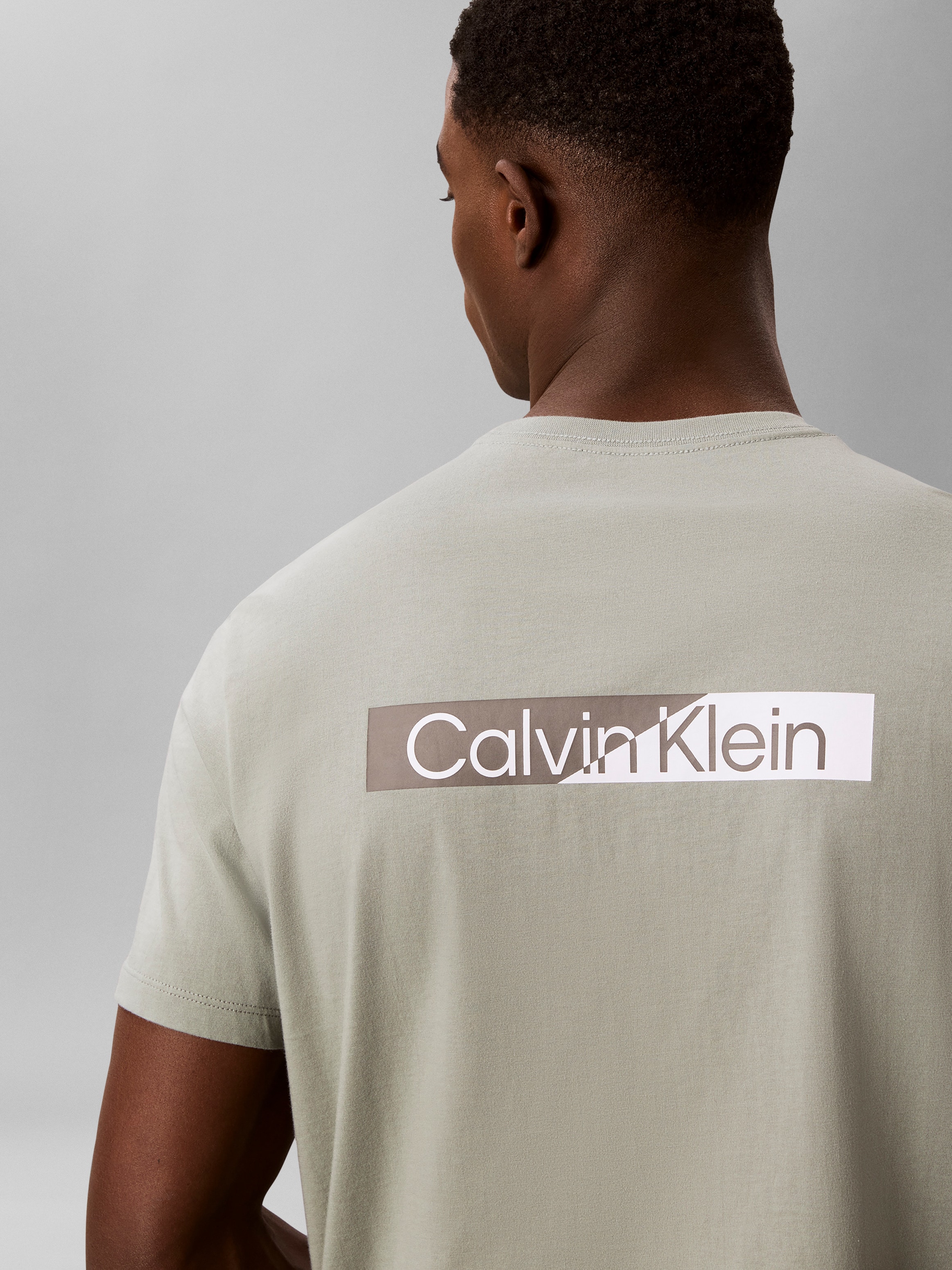 Calvin Klein T-shirt coton pur, coupe regular, impression poitrine et dos