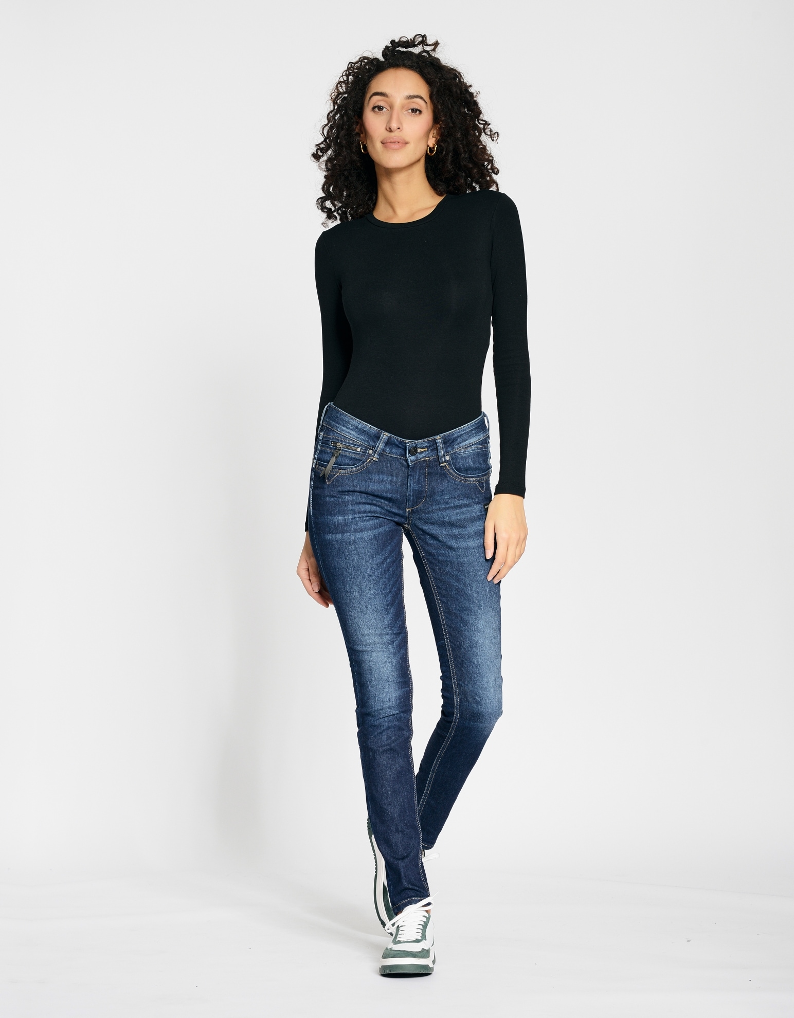 GANG Skinny-fit-Jeans »94NIKITA« mit Zipper-Detail an der Coinpocket
