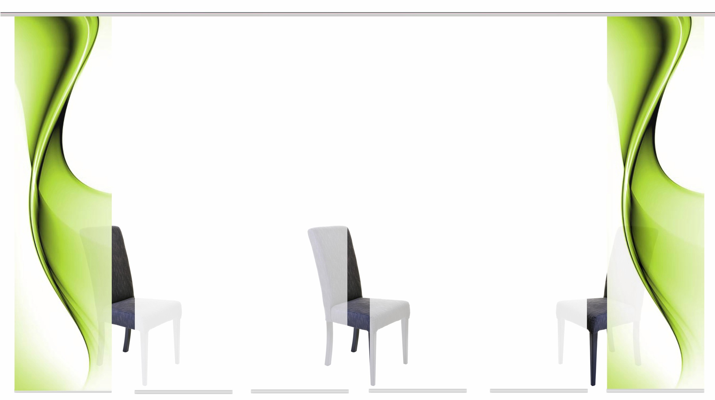 Image of HOME WOHNIDEEN Schiebegardine »EASTON«, (6 St.), HxB: 245x60, inkl. Befestigungszubehör bei Ackermann Versand Schweiz