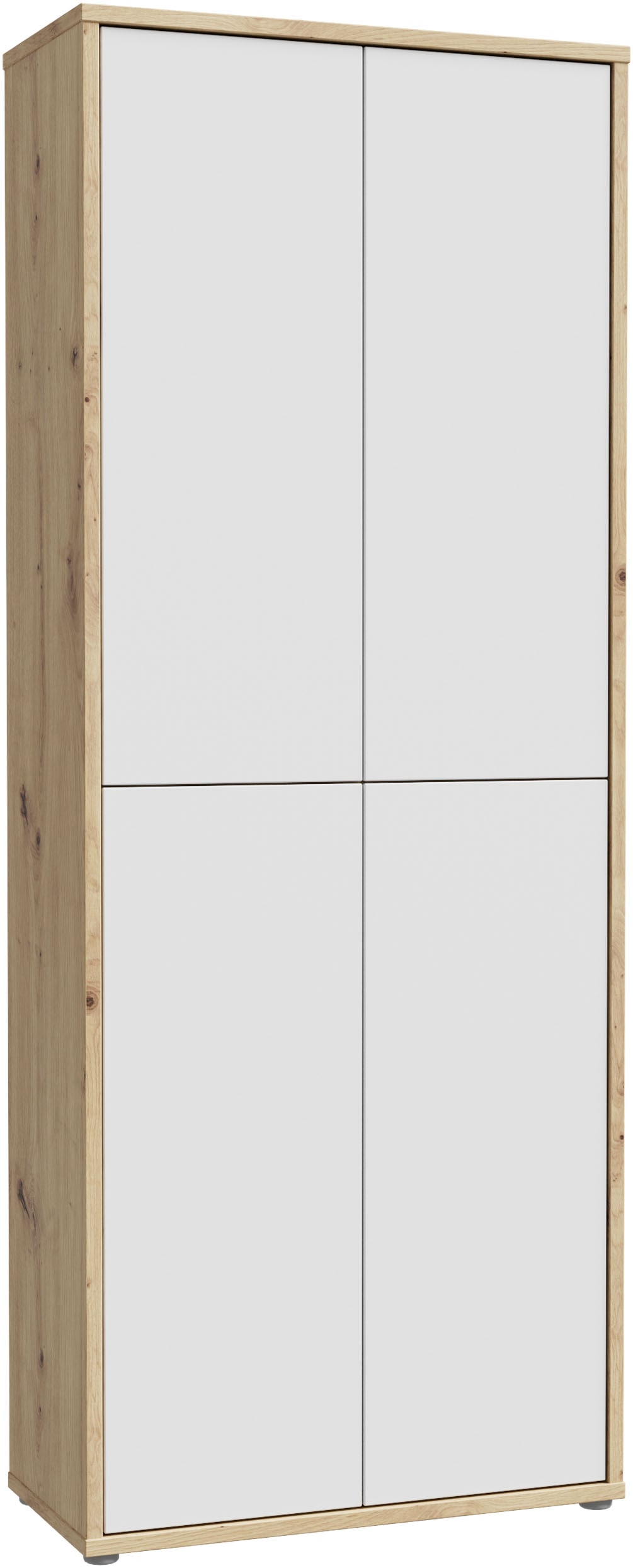FORTE Schuhschrank »Alice Springs, Schuhschrank, Höhe 191,9 cm, 4 Türen, viel Platz« B/H/T 74,5/191,9/34,9 cm,  Stauraumschrank, Mehrzweckschrank, Breite 74,5 cm, mit 8 Böden