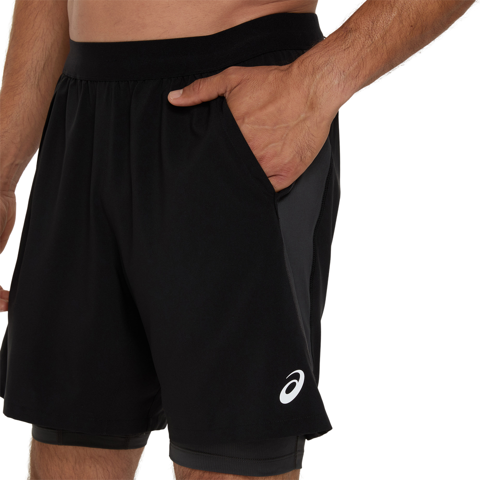 Asics Laufshorts »ROAD 2-N-1 7IN SHORT«  2-in-1 Design, mit Eingrifftaschen, sportlicher Stil
