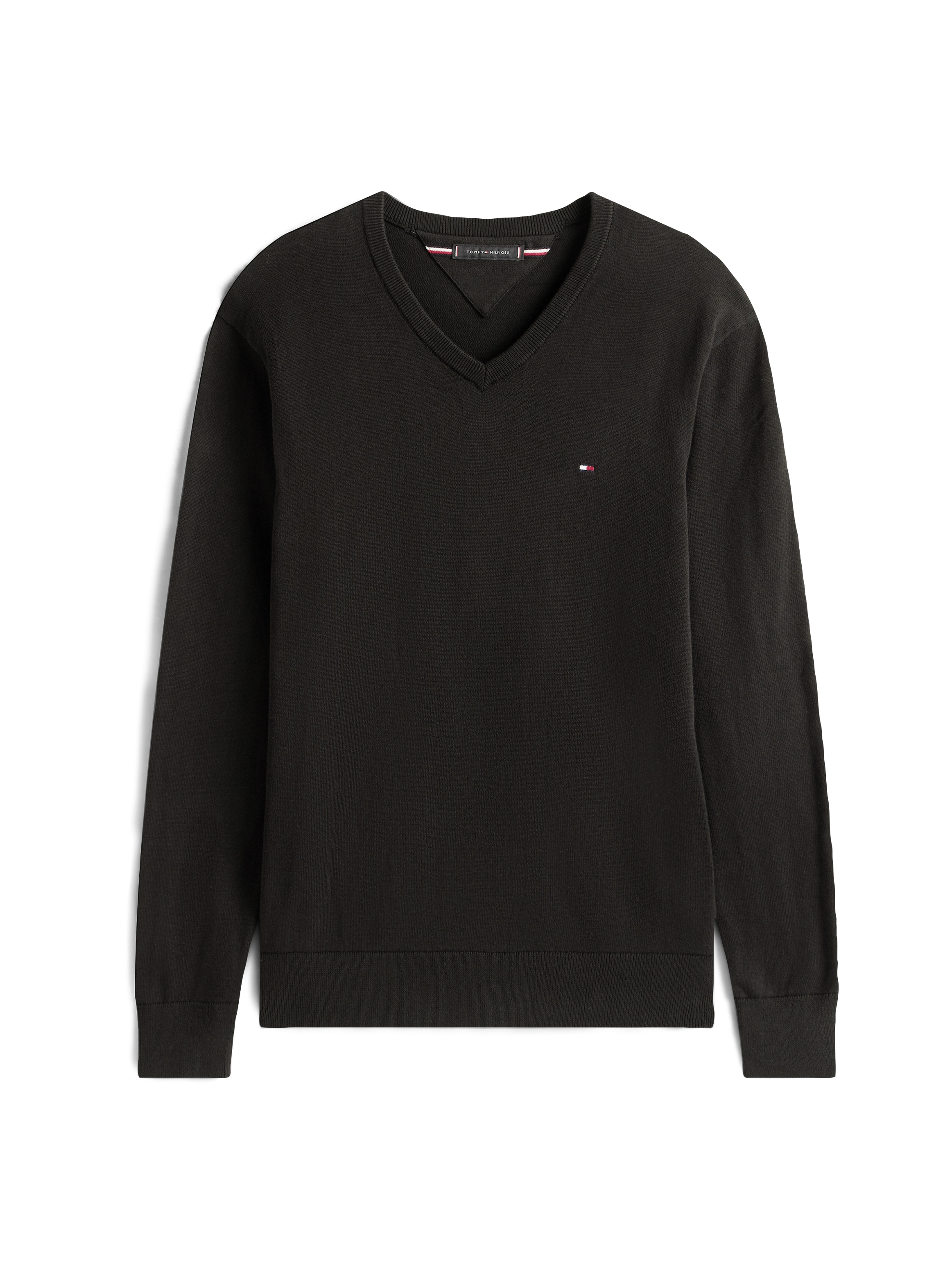 Tommy Hilfiger Strickpullover »ESSENTIAL COTTON V NECK«