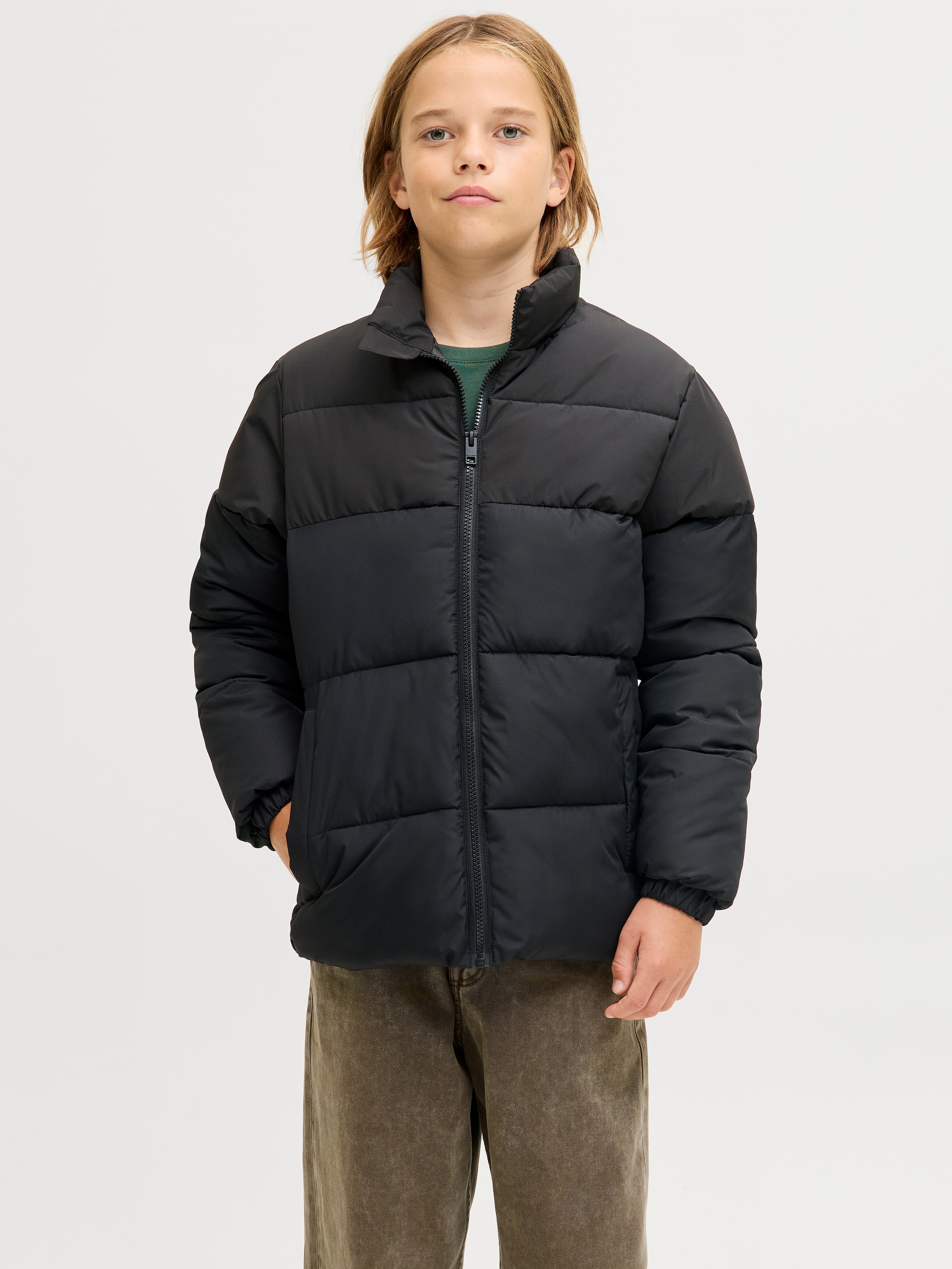 Image of Jack & Jones Junior Steppjacke "JJMAZE PUFFER COLLAR JNR" ohne Kapuze