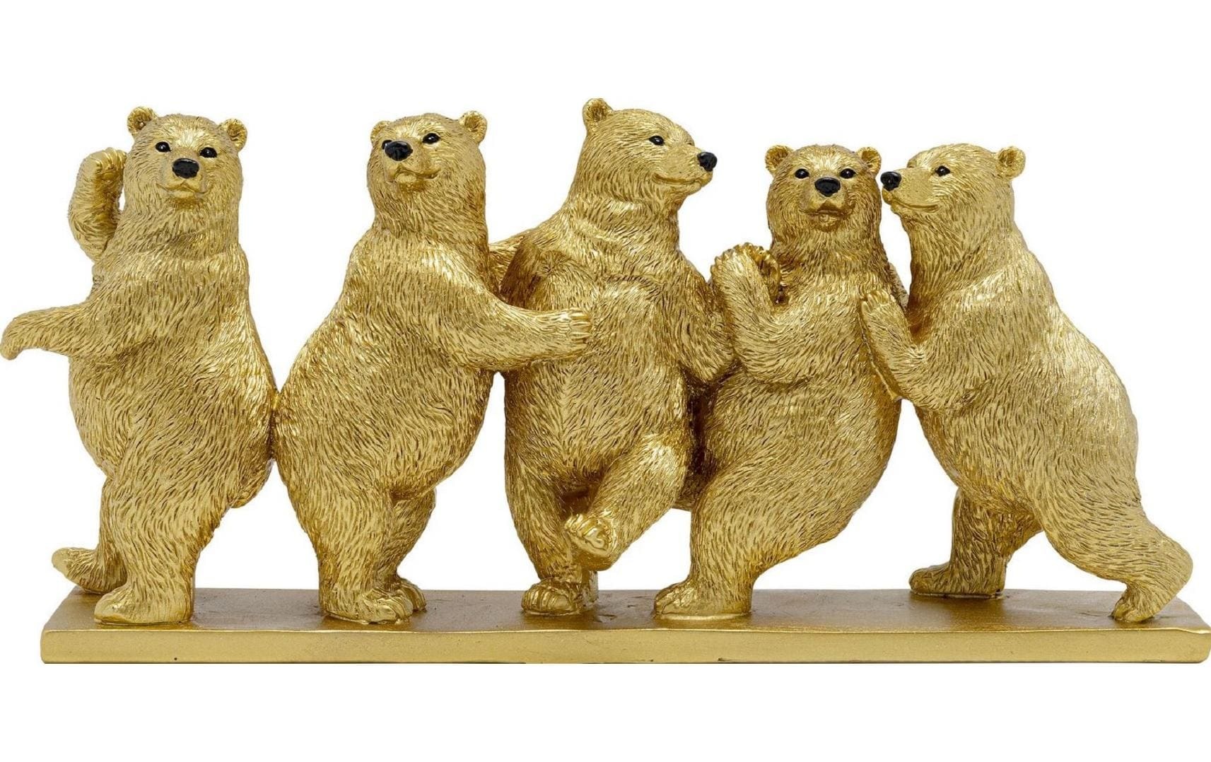 Image of Kare Design Dekofigur "Tipsy Dancing Bears Gold"