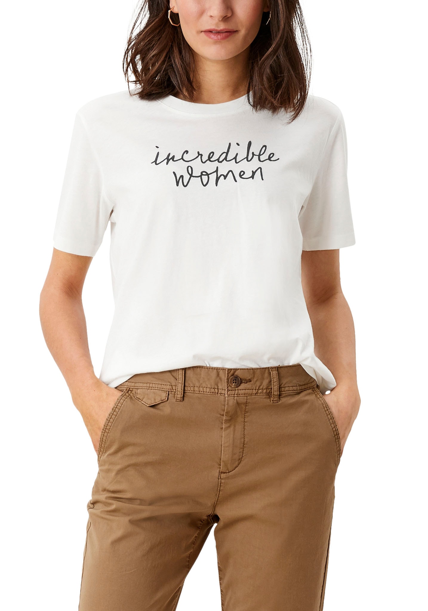 Image of s.Oliver T-Shirt, mit Statement-Stickerei bei Ackermann Versand Schweiz