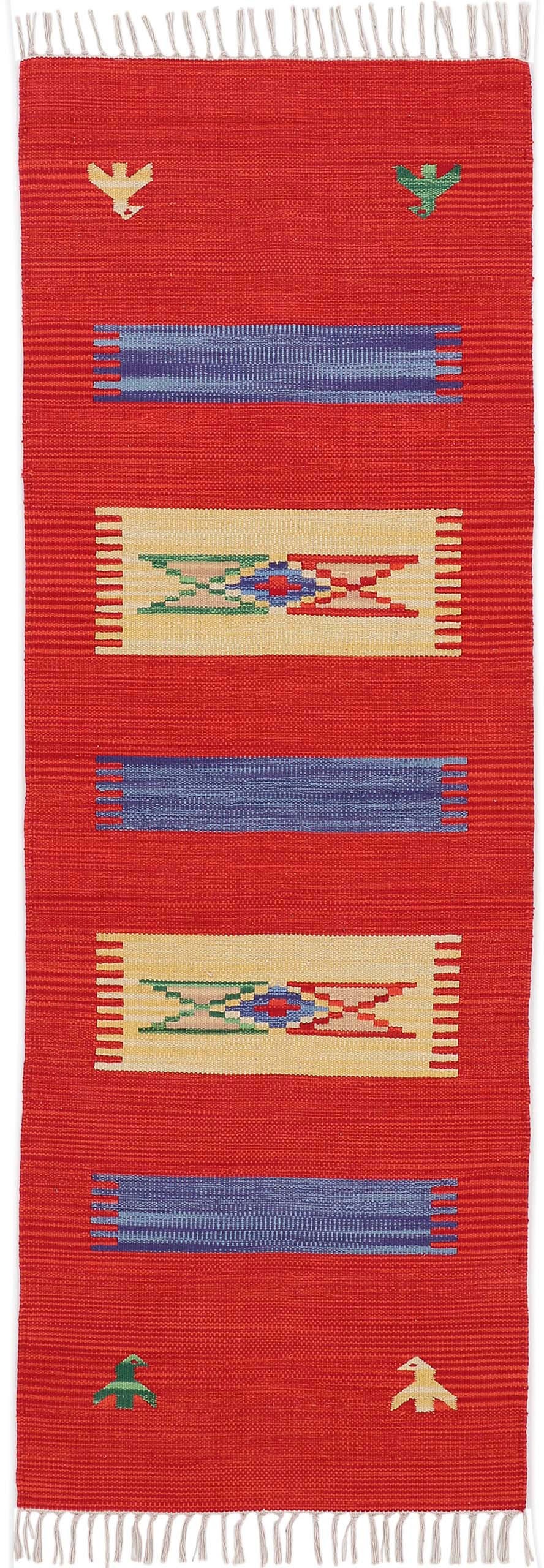 Image of carpetfine Läufer »Kelim Dodi«, rechteckig, 5 mm Höhe, Wendeteppich, Flachgewebe, reine Baumwolle, mit Fransen bei Ackermann Versand Schweiz