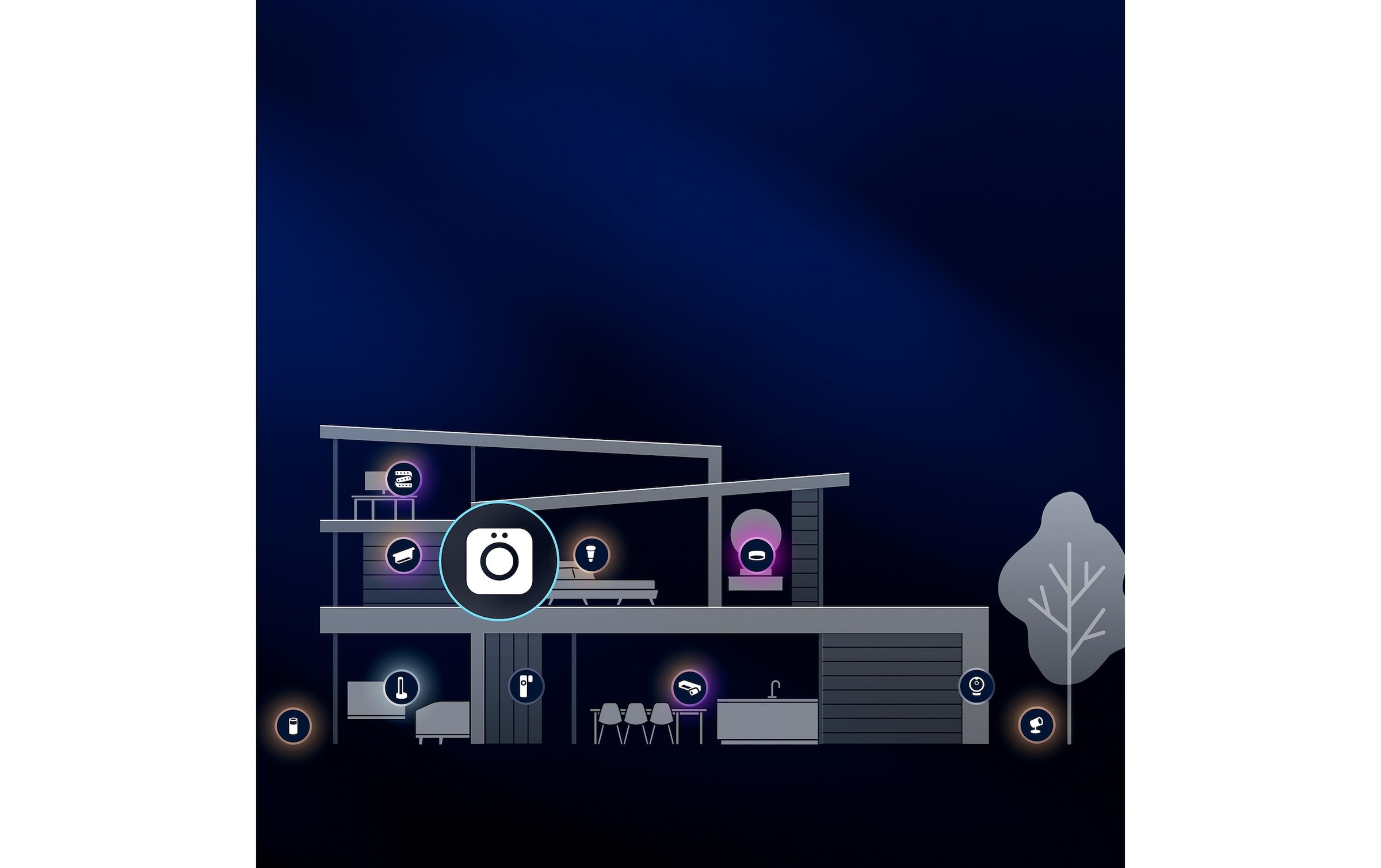 Philips Hue Aussen-Wandleuchte »Muscari Wandspot Smart Outdoor« GU10 RGB
