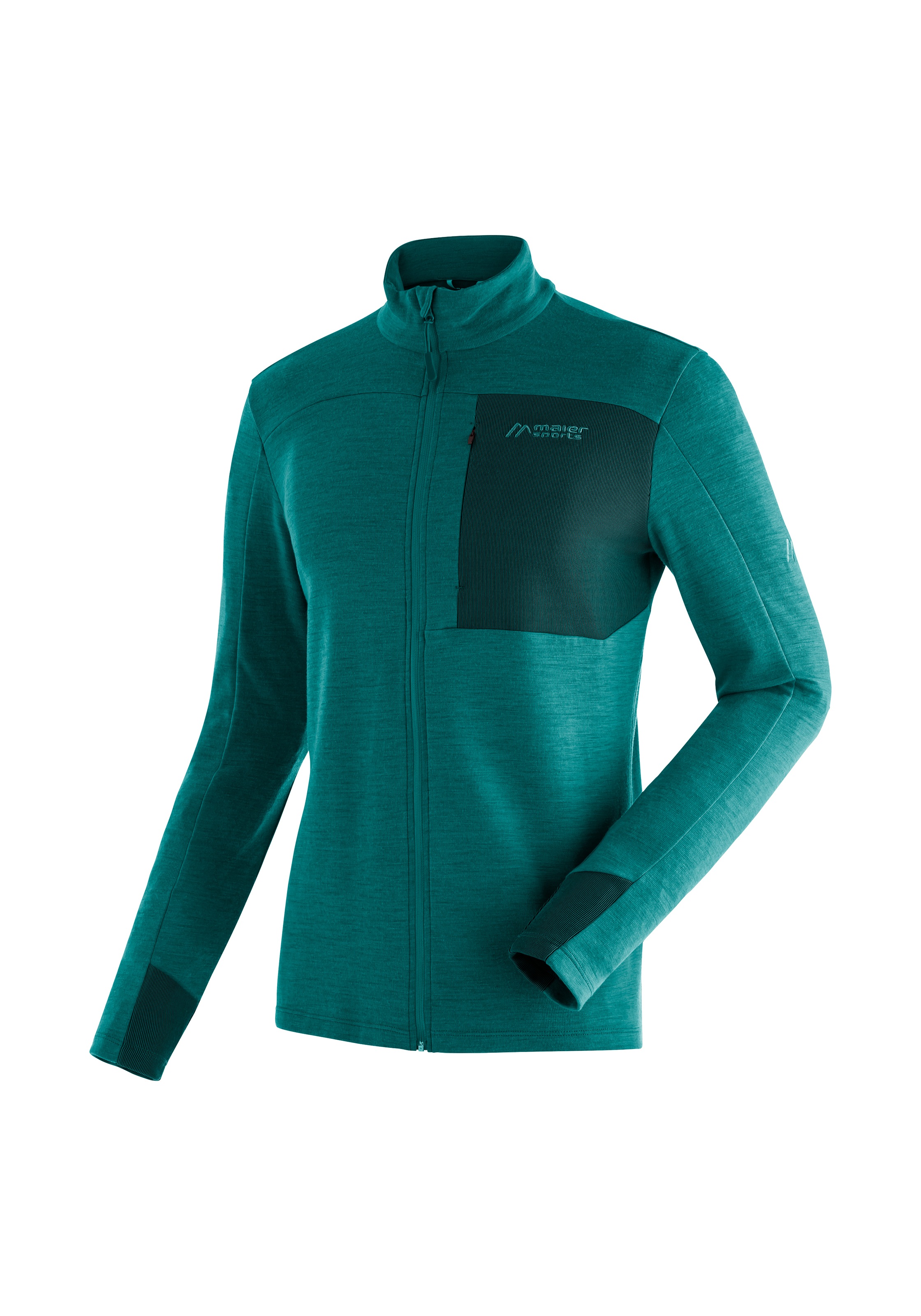 Image of Maier Sports Funktionsshirt "Skutvik M" Midlayer-Jacke für Herren, ideal für Ski-Touren