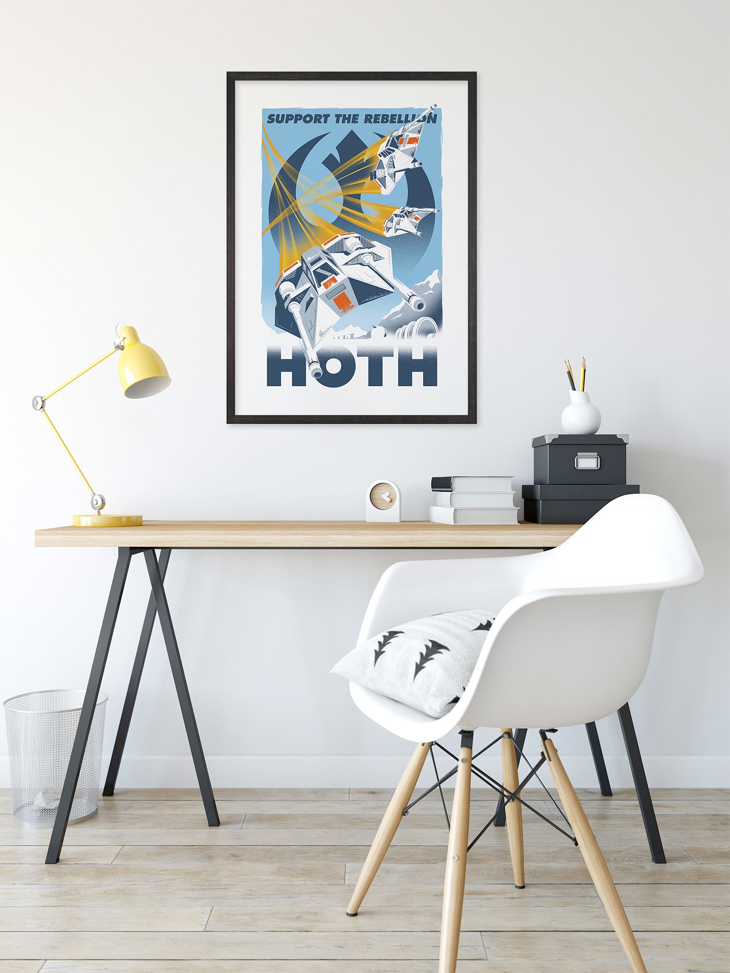 Image of Komar Wandbild "Star Wars Hoth Temporary Headquarter" Disney Set, 1 Stk. tlg. 40 x 50 cm (Breite x Höhe) - Kinderzimmer, Dekoration