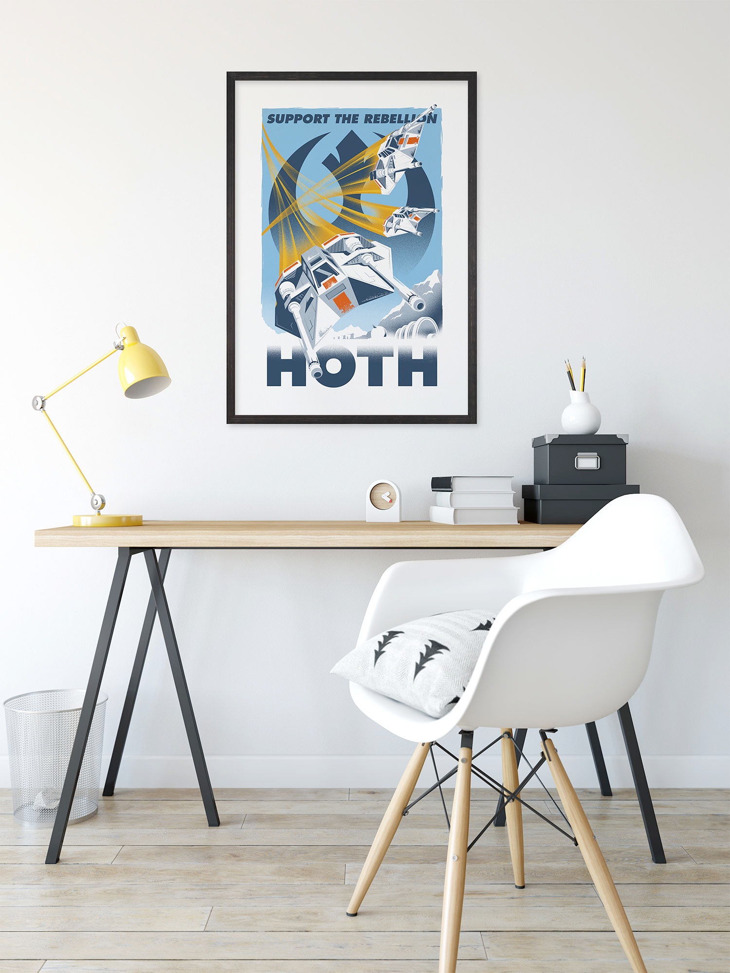 Image of Komar Wandbild "Star Wars Hoth Temporary Headquarter" Disney Set, 1 Stk. tlg. 50 x 70 cm (Breite x Höhe) - Kinderzimmer, Dekoration