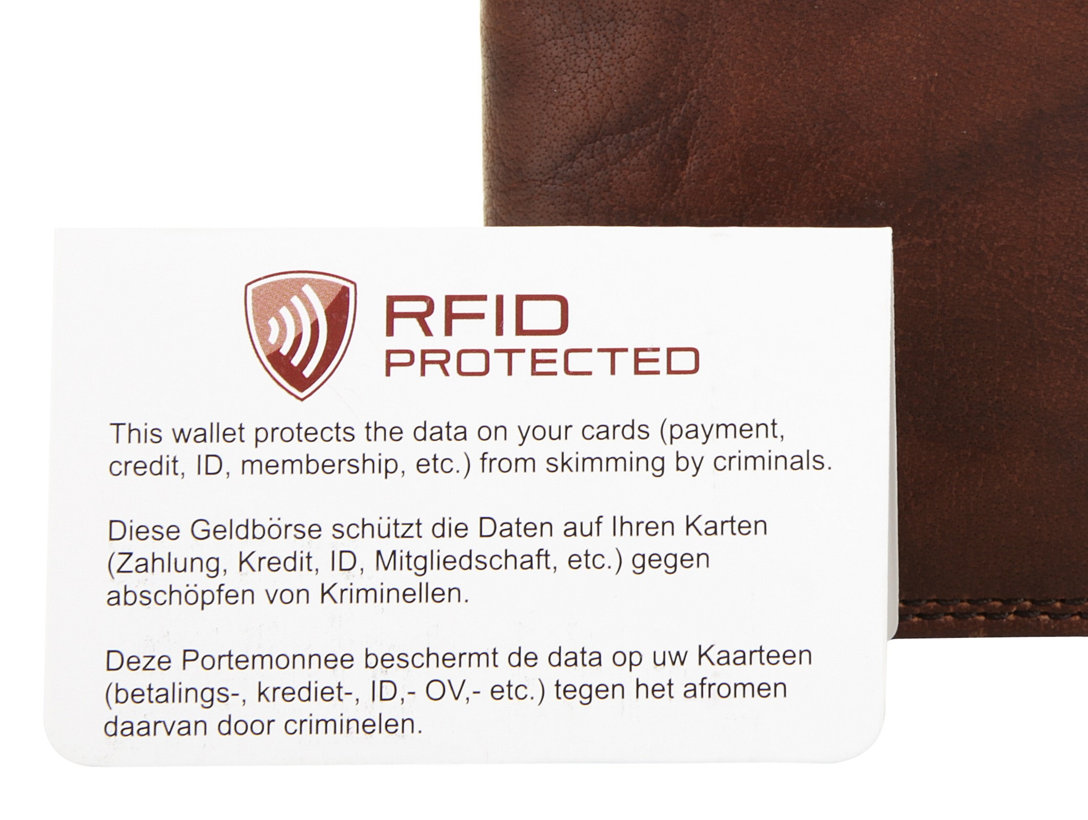 BODENSCHATZ Geldbörse, echt Leder