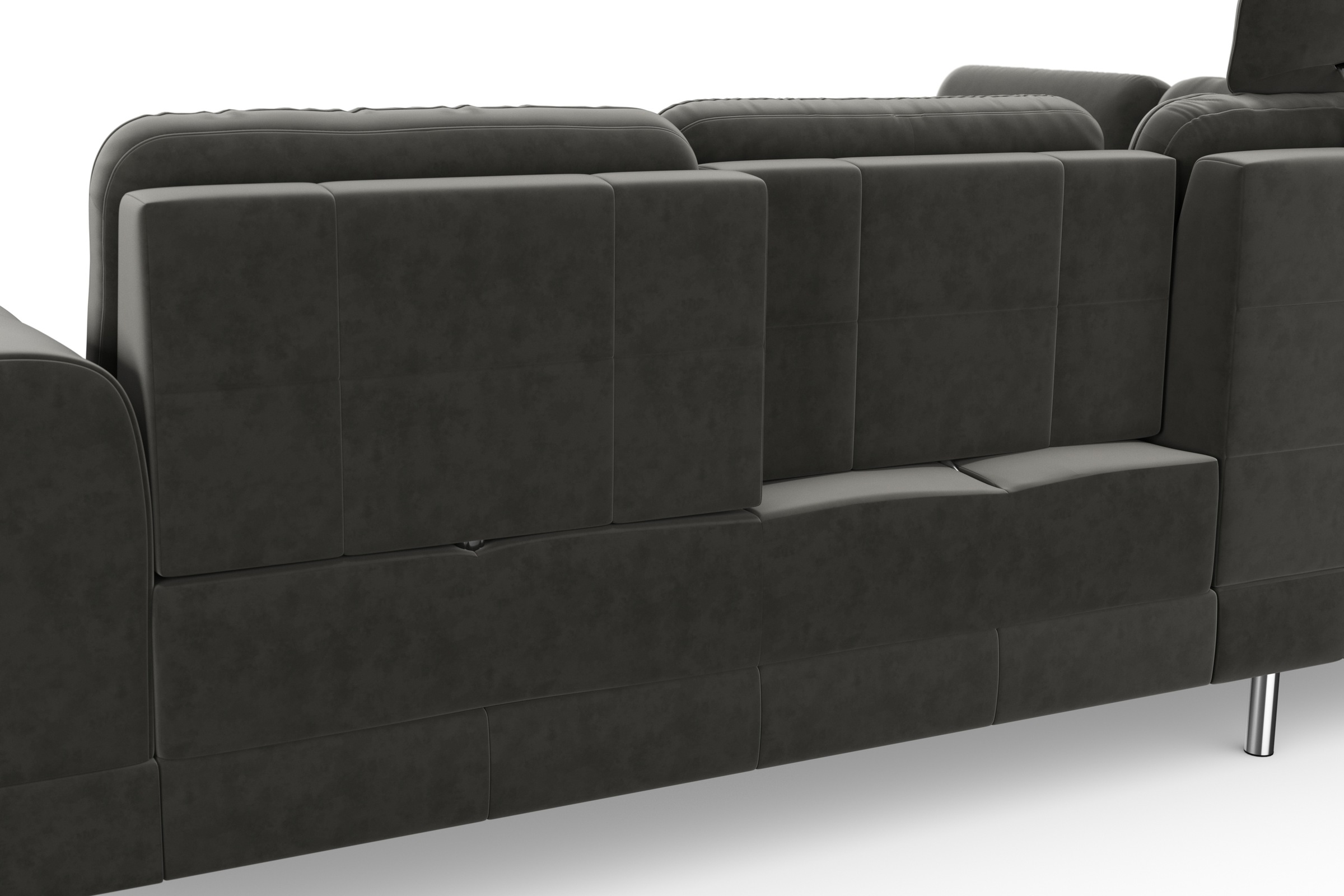 sit&more Ecksofa »Bendigo L-Form«, inklusive Sitztiefenverstellung, Bodenfreiheit 12 cm, in 2 Fussfarben