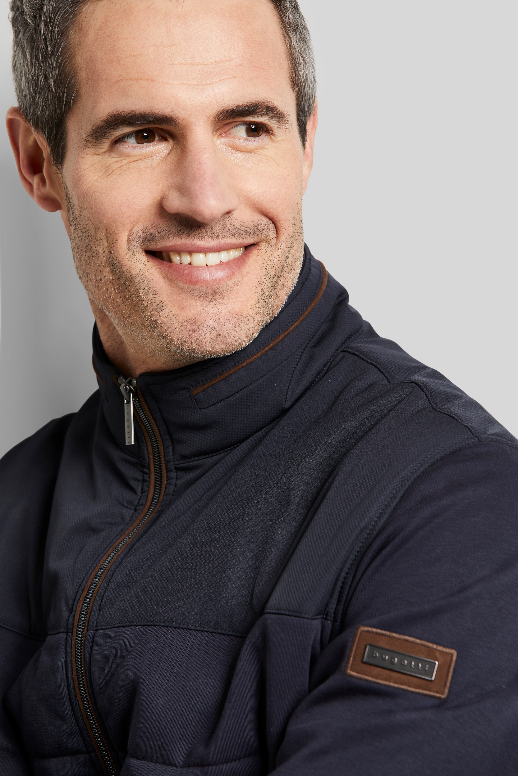 bugatti Sweatjacke, mit Struktur
