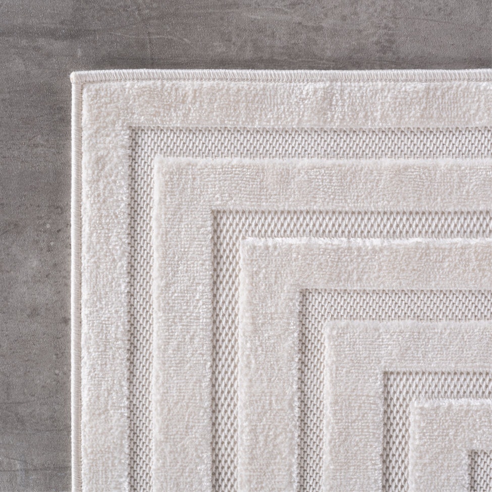 Ayyildiz Teppiche Outdoorteppich »DOHA 1653« rechteckig 4 mm Höhe 3D Hoch-Tief-Effekt, leichter Kurzflor, Läufer, In- und Outdoor