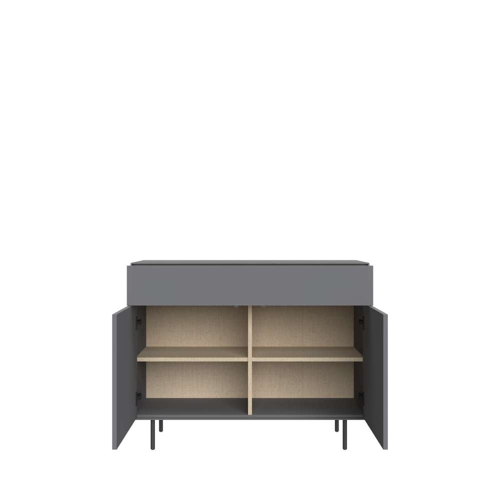 LeGer Home by Lena Gercke Table basse »Essentials, Kommode, Anrichte, Kombikommode, Schrank mit Metallfüssen« Breite: 111 cm, UV lackiert, Push-to-open-Funktion
