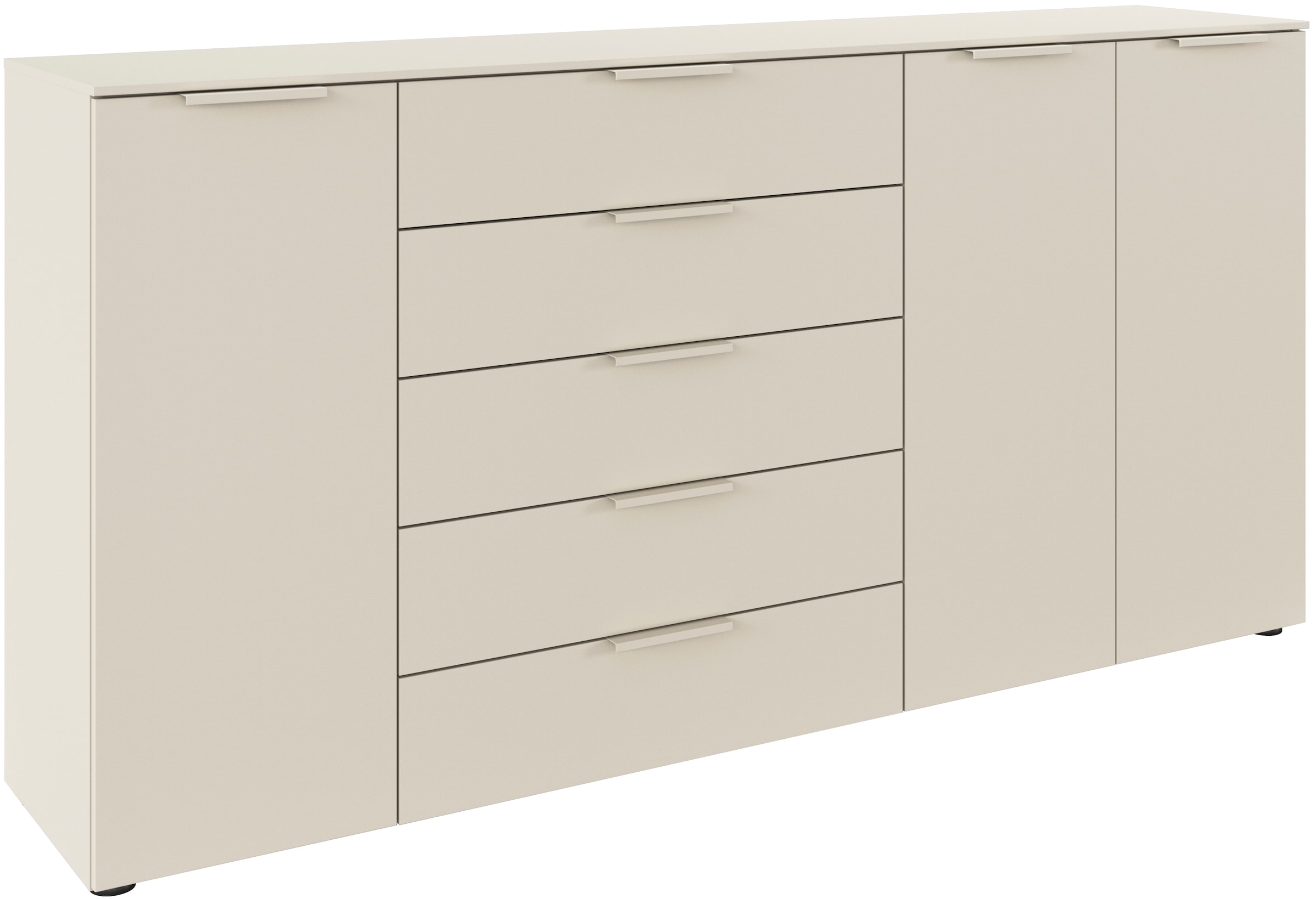 rauch Schubkastenkommode »Kommode Türkommode Sideboard Kombikommode FLIPP« Breite 200 cm mit 4 Einlegeböden,  3-türig mit  5 Schubladen und Soft-Close-Funktion