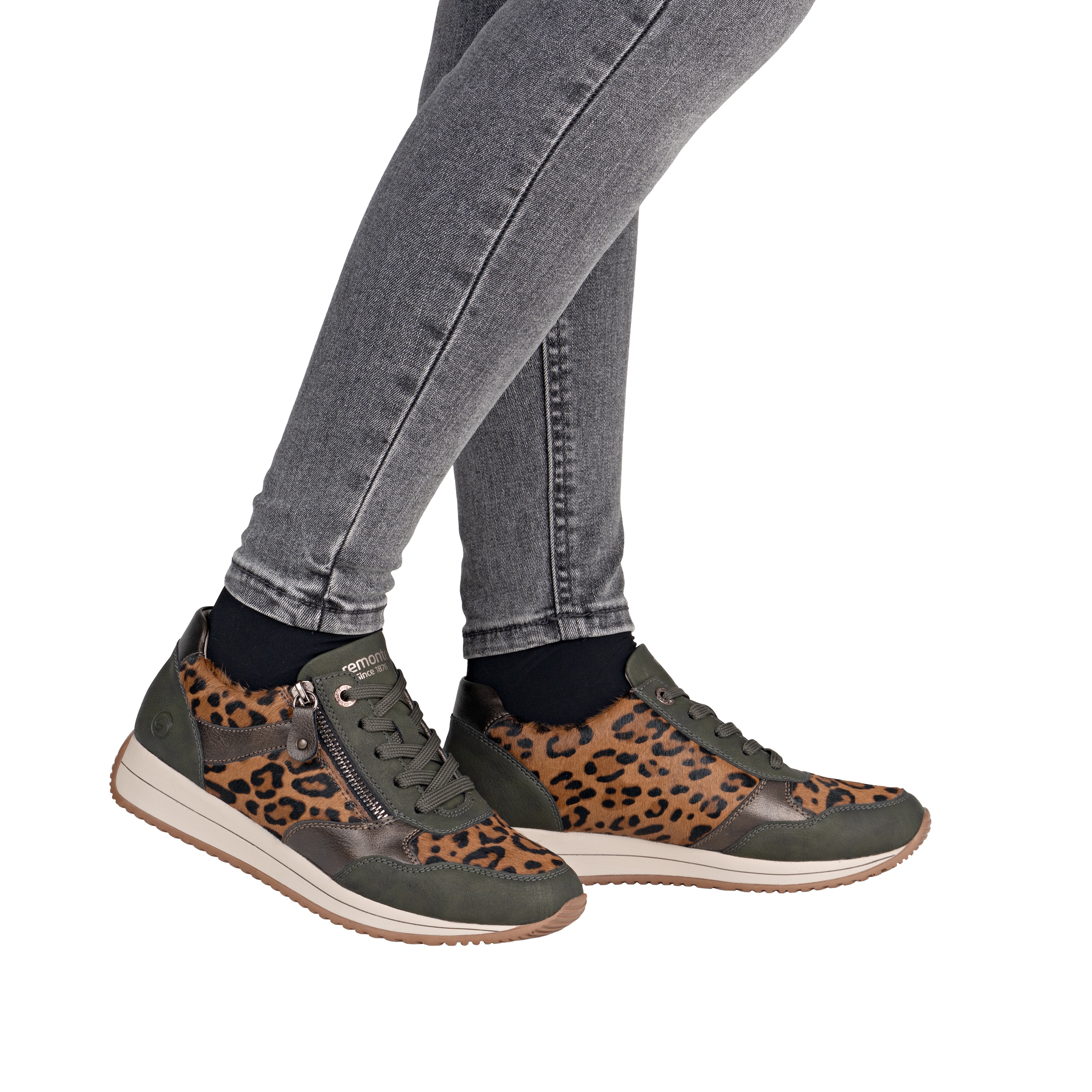 Remonte Keilsneaker  Schnürschuh, Halbschuh, Casual-Sneaker mit Innenreissverschluss