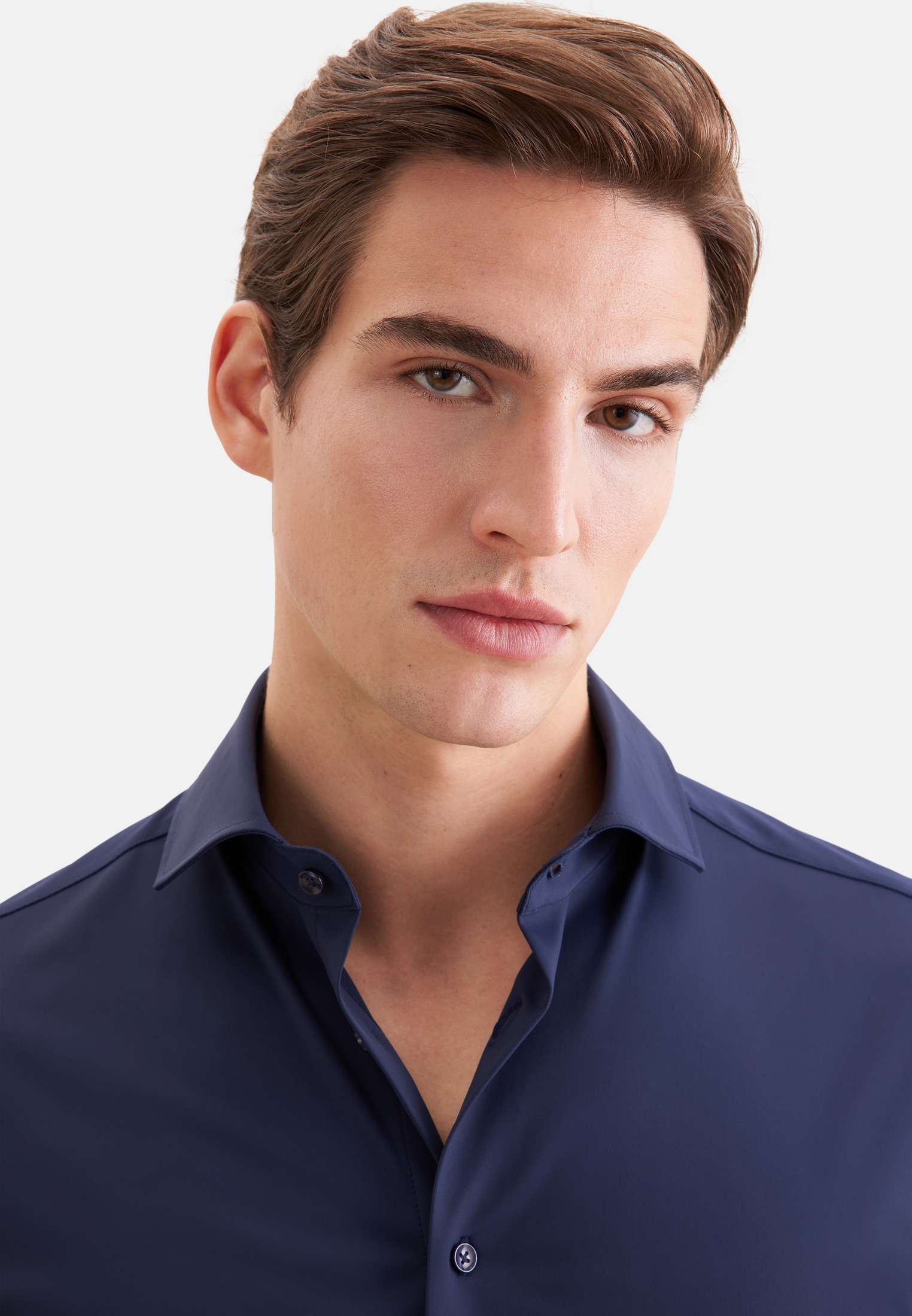 seidensticker Chemise d'affaires »Schwarze Rose« col Kent 1/1 slim uni
