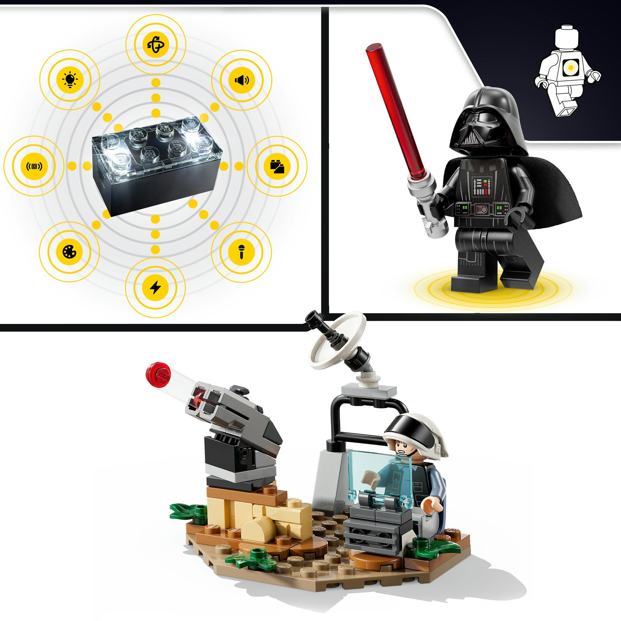 LEGO® Pions de construction »SMART Play: Darth Vaders TIE Fighter (75421), LEGO Star Wars™« inklusive SMART Brick; mit Licht- und Soundeffekten