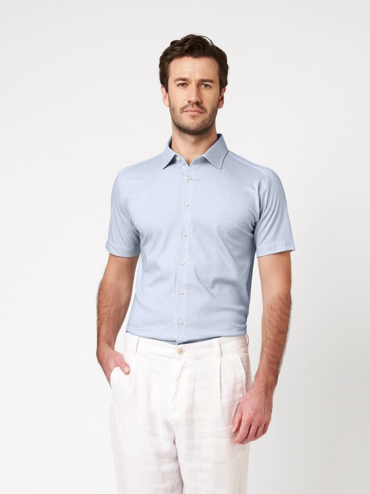 DESOTO Kurzarmhemd »Casual Kent 1/2« Jerseyhemd, slim fit