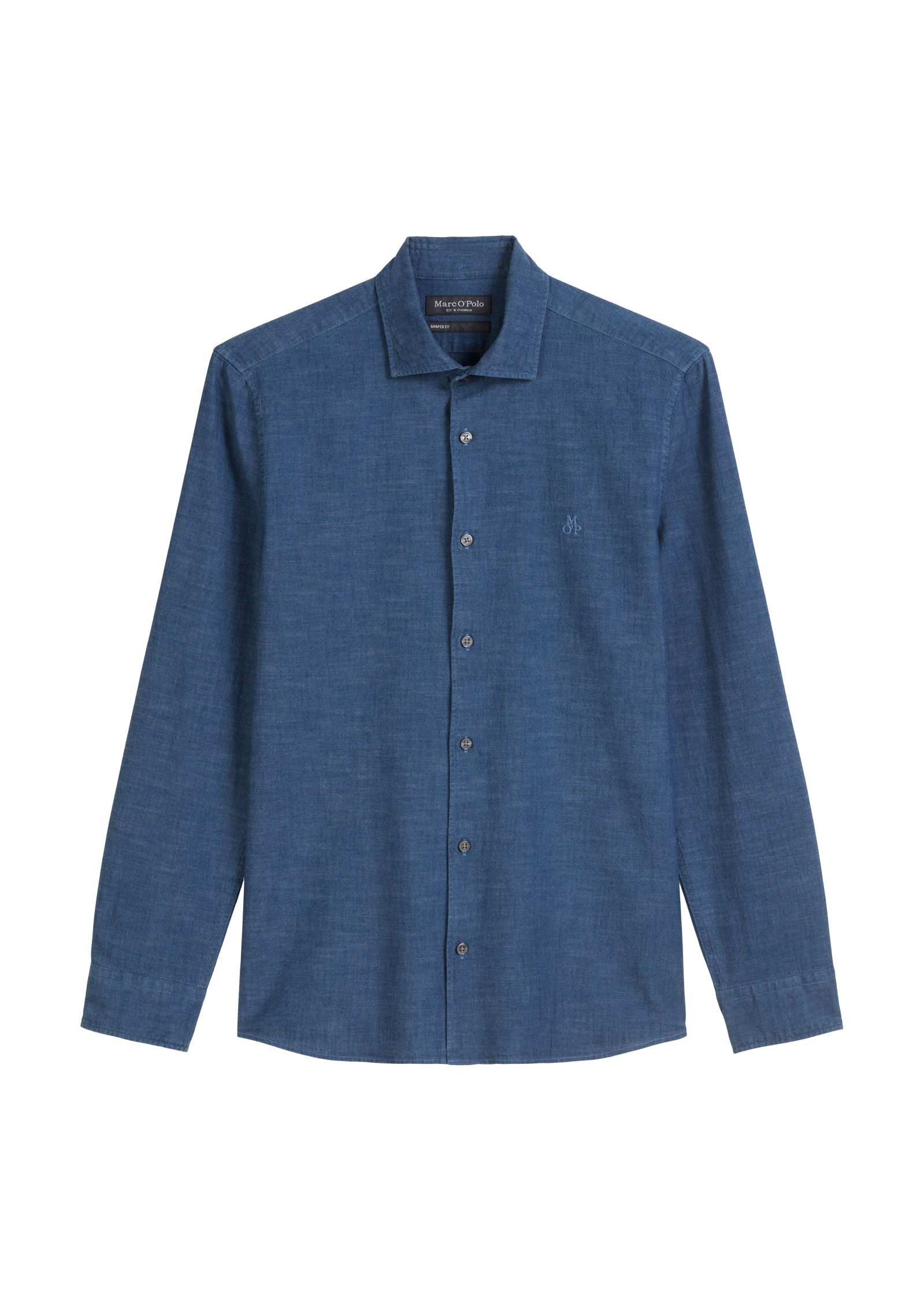 Marc O'Polo Langarmhemd, weiche, leichte Chambray-Qualität