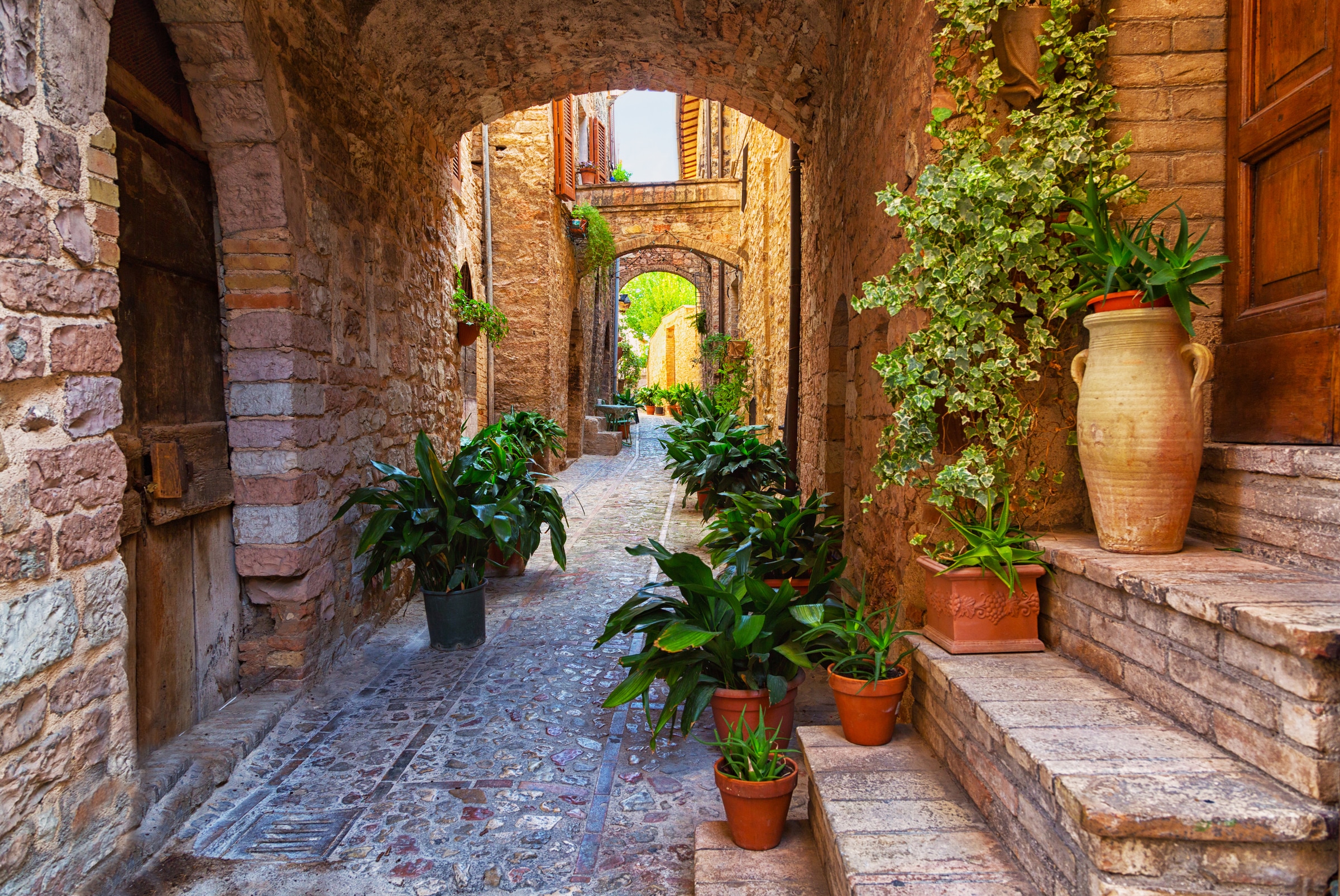 Image of Papermoon Fototapete "Ancient City Spello Umbria" glatt