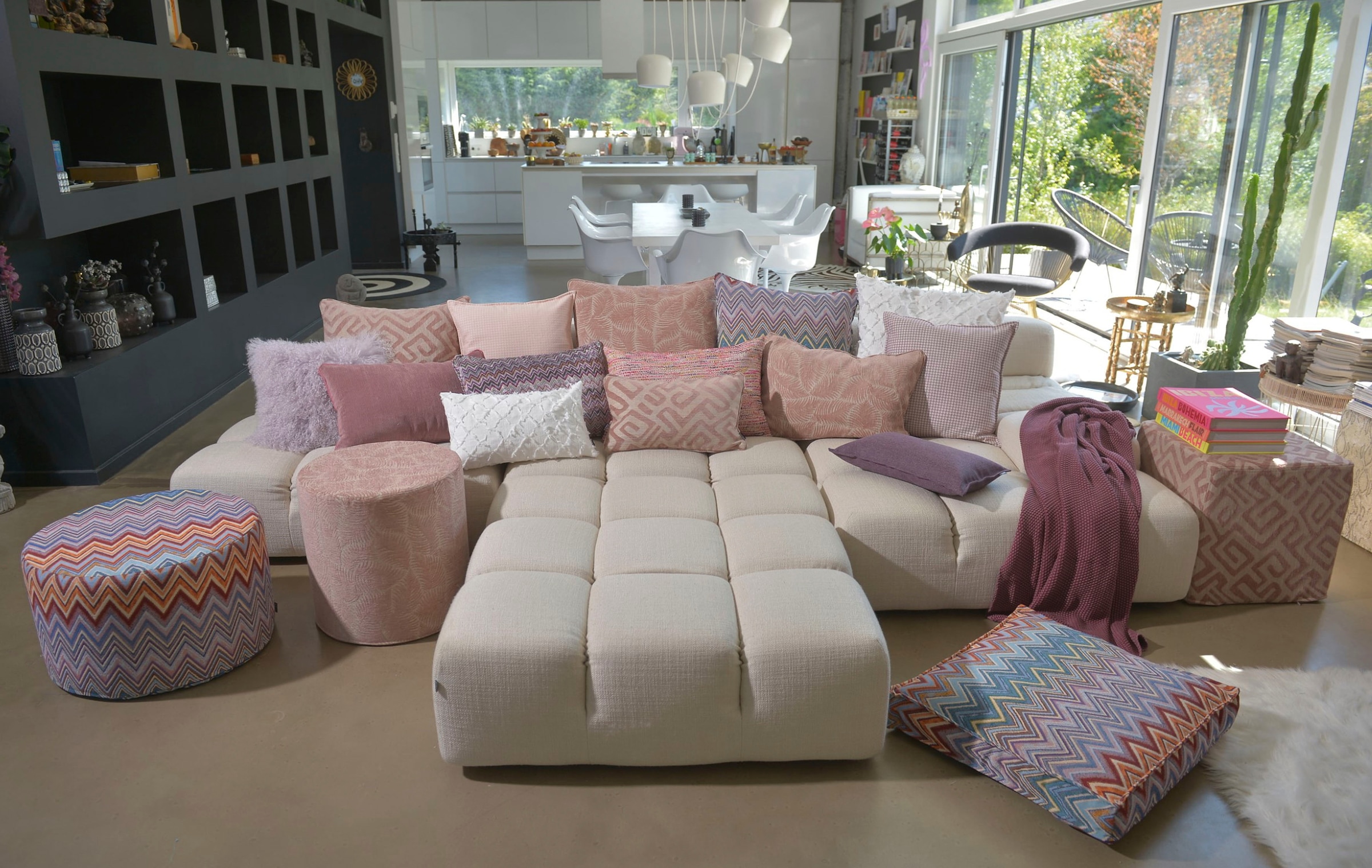 H.O.C.K. Coussin décoratif »Rebelle« mit Zickzack-Muster